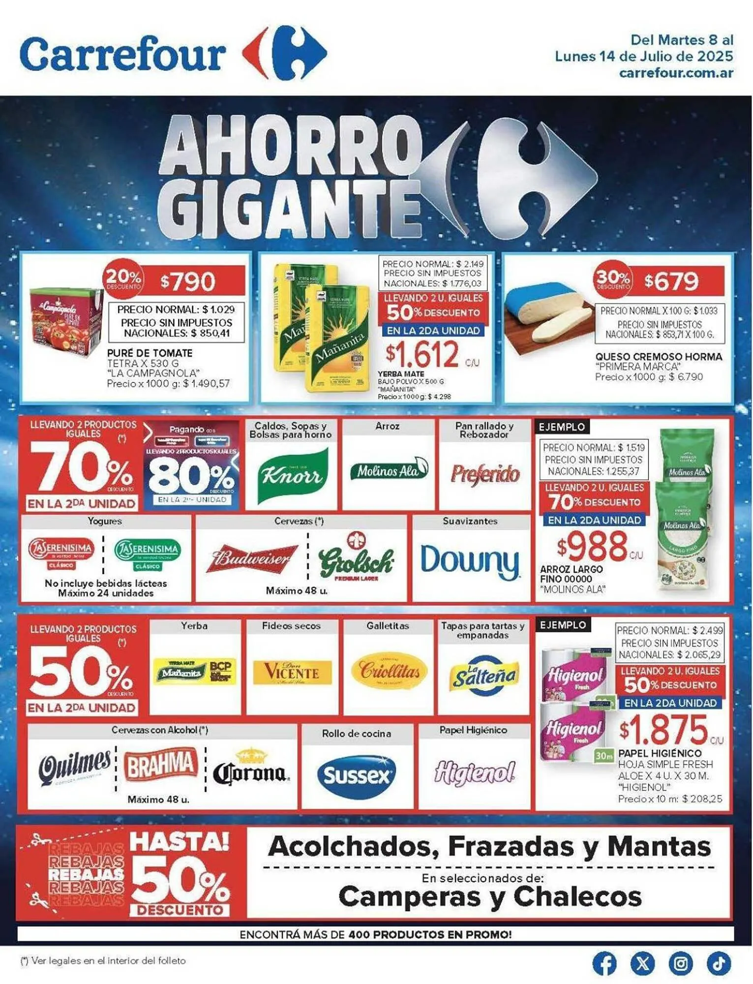 Ofertas de Catálogo Carrefour 8 de julio al 15 de julio 2025 - Página 1 del catálogo