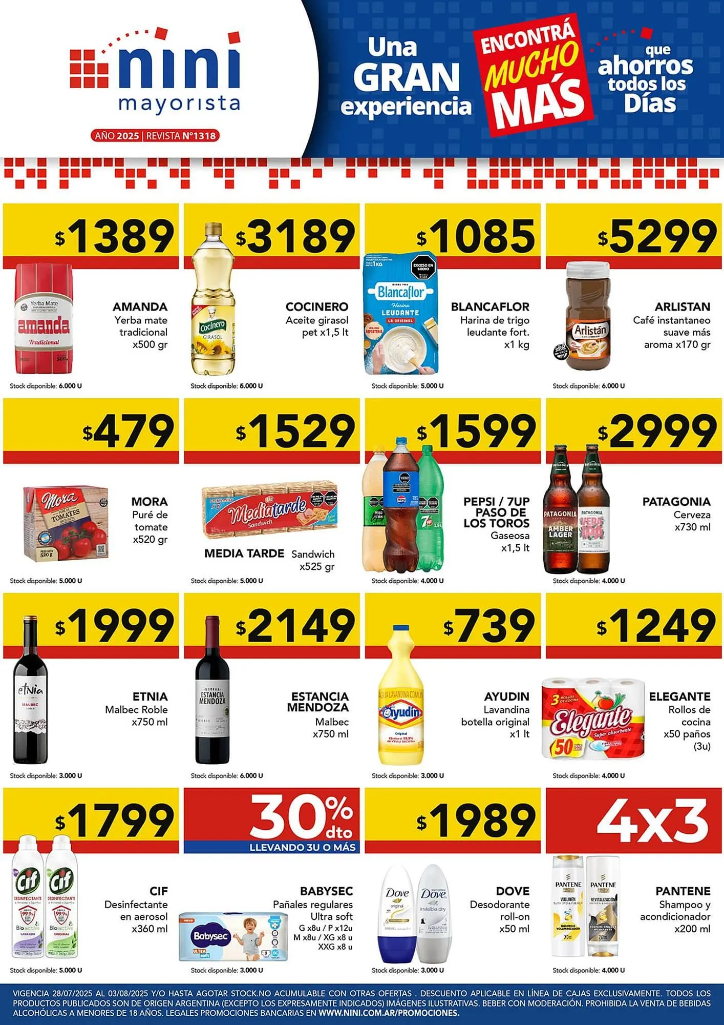 Ofertas de Catálogo Nini Mayorista 28 de julio al 4 de agosto 2025 - Página 1 del catálogo