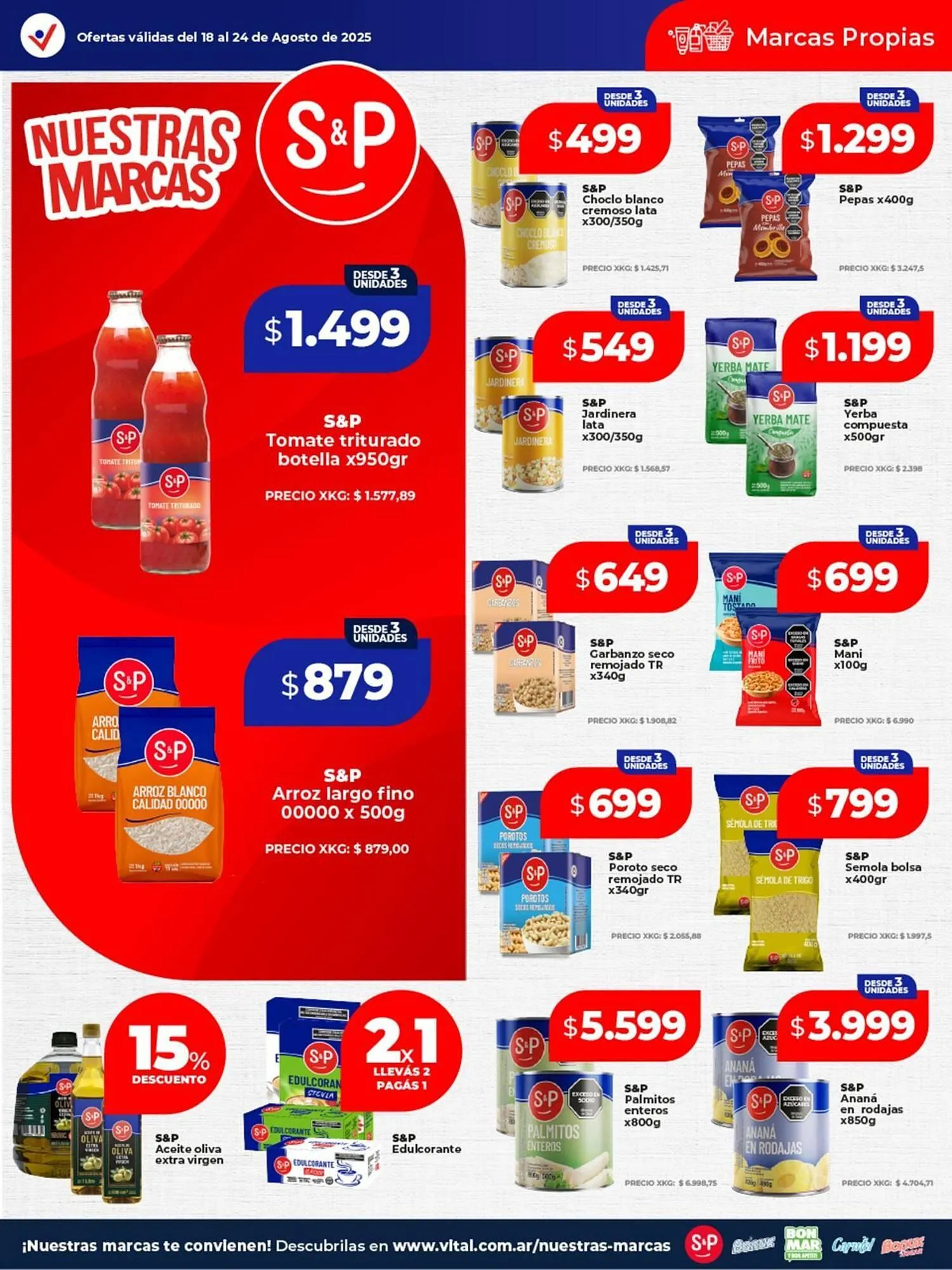 Ofertas de Catálogo Supermayorista Vital 18 de agosto al 24 de agosto 2025 - Página 20 del catálogo