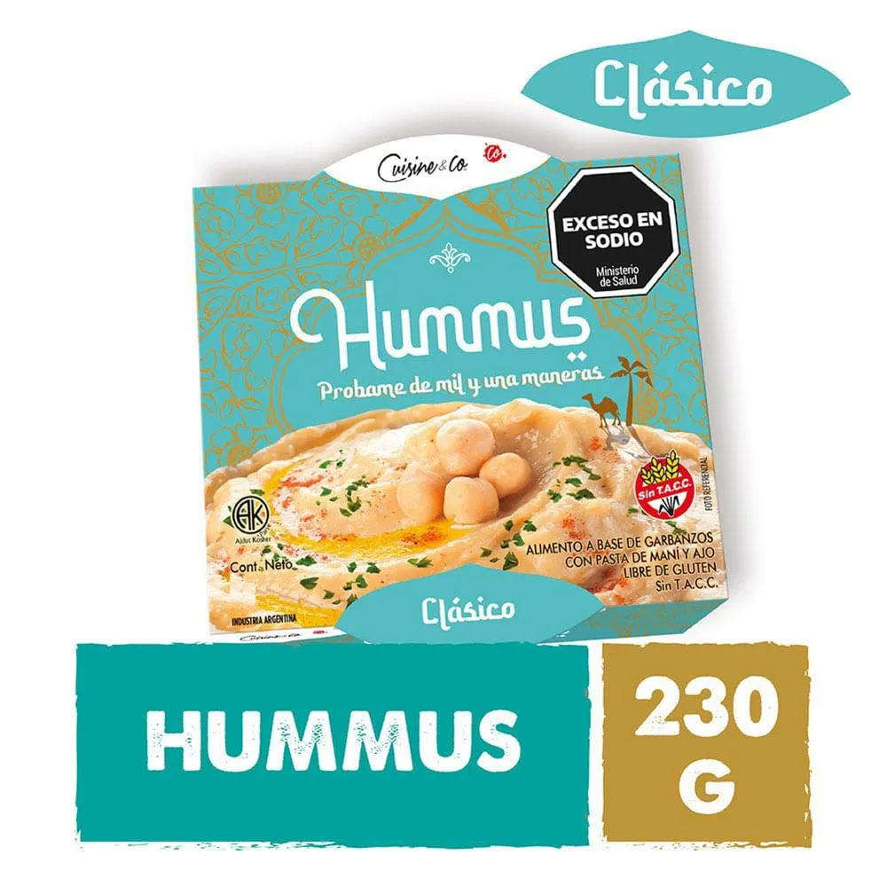 Hummus Clasico 230 Gr Cuisine & Co Nbe Mp
