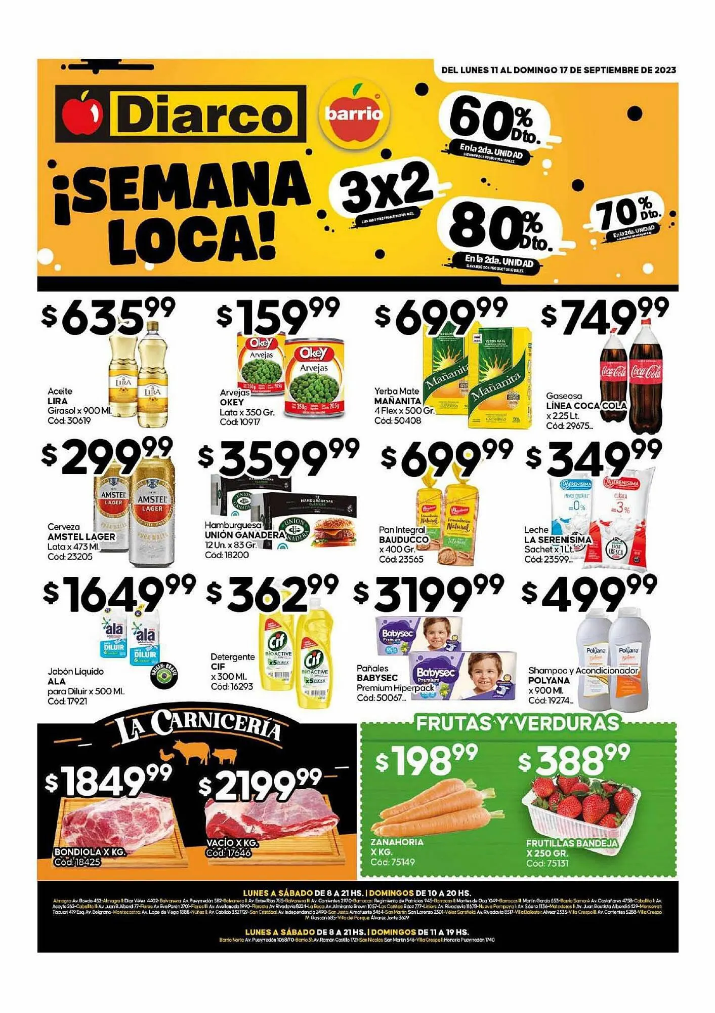 Ofertas de Catálogo Diarco 11 de septiembre al 17 de septiembre 2023 - Página 1 del catálogo
