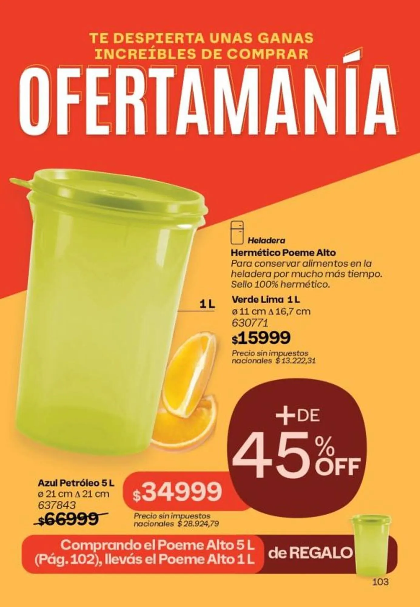 Ofertas de Folleto Tupperware 1 de octubre al 31 de octubre 2025 - Página 104 del catálogo