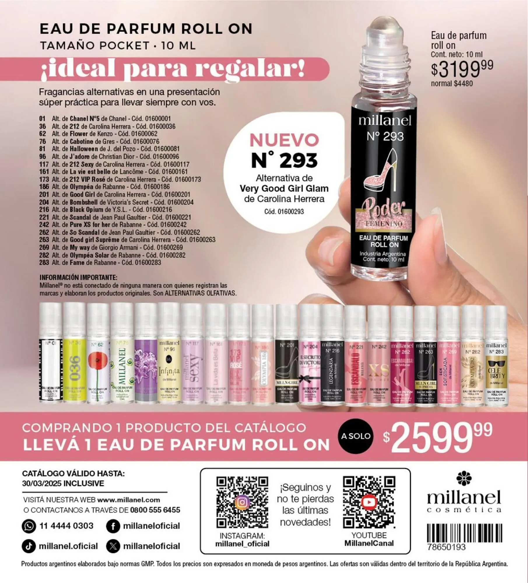 Ofertas de Catálogo Millanel Cosmética 3 de marzo al 30 de marzo 2025 - Página 196 del catálogo