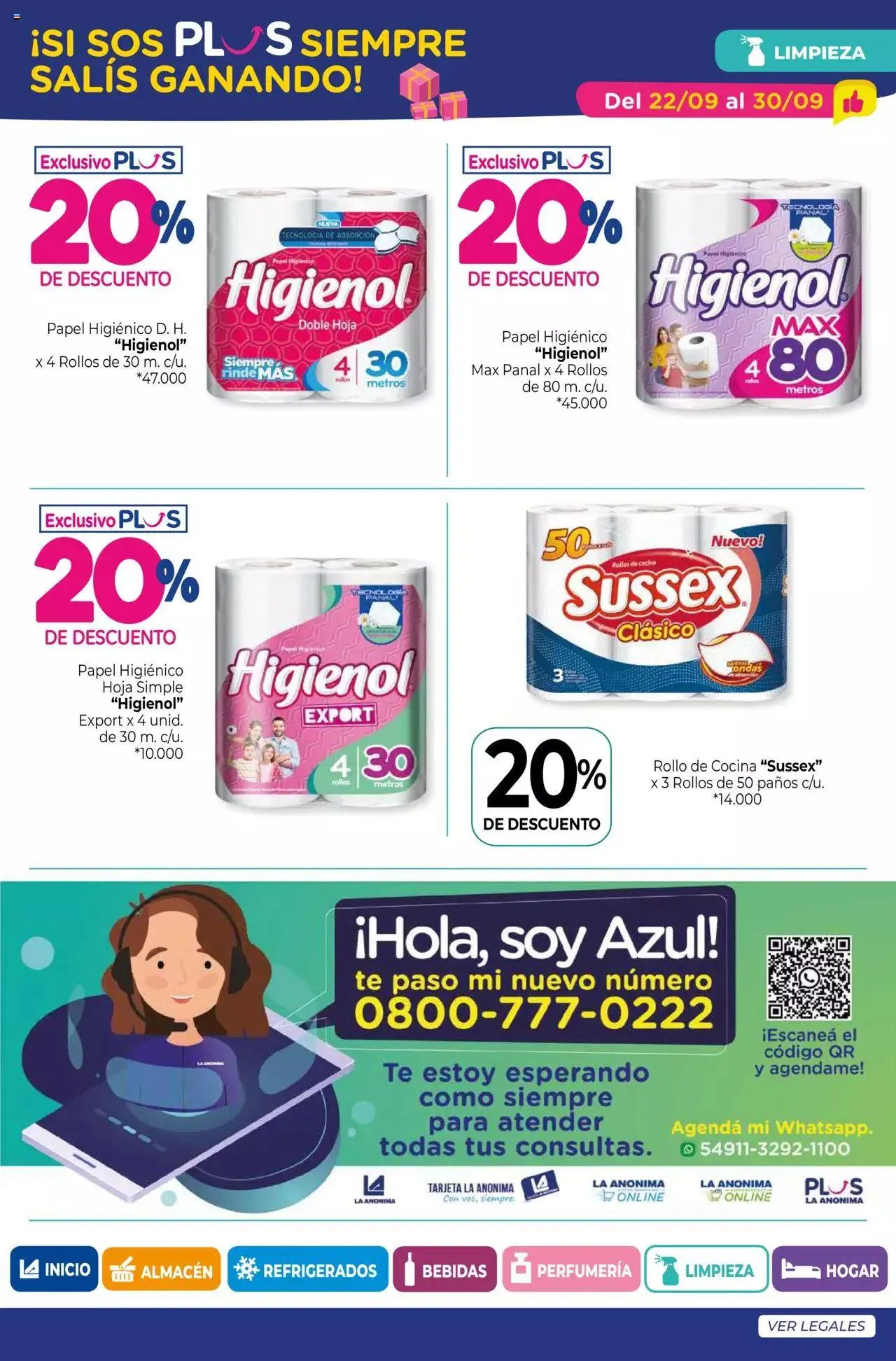 Ofertas de La Anonima - Super Ventajas - Septiembre 2022 22 de septiembre al 30 de septiembre 2023 - Página 56 del catálogo