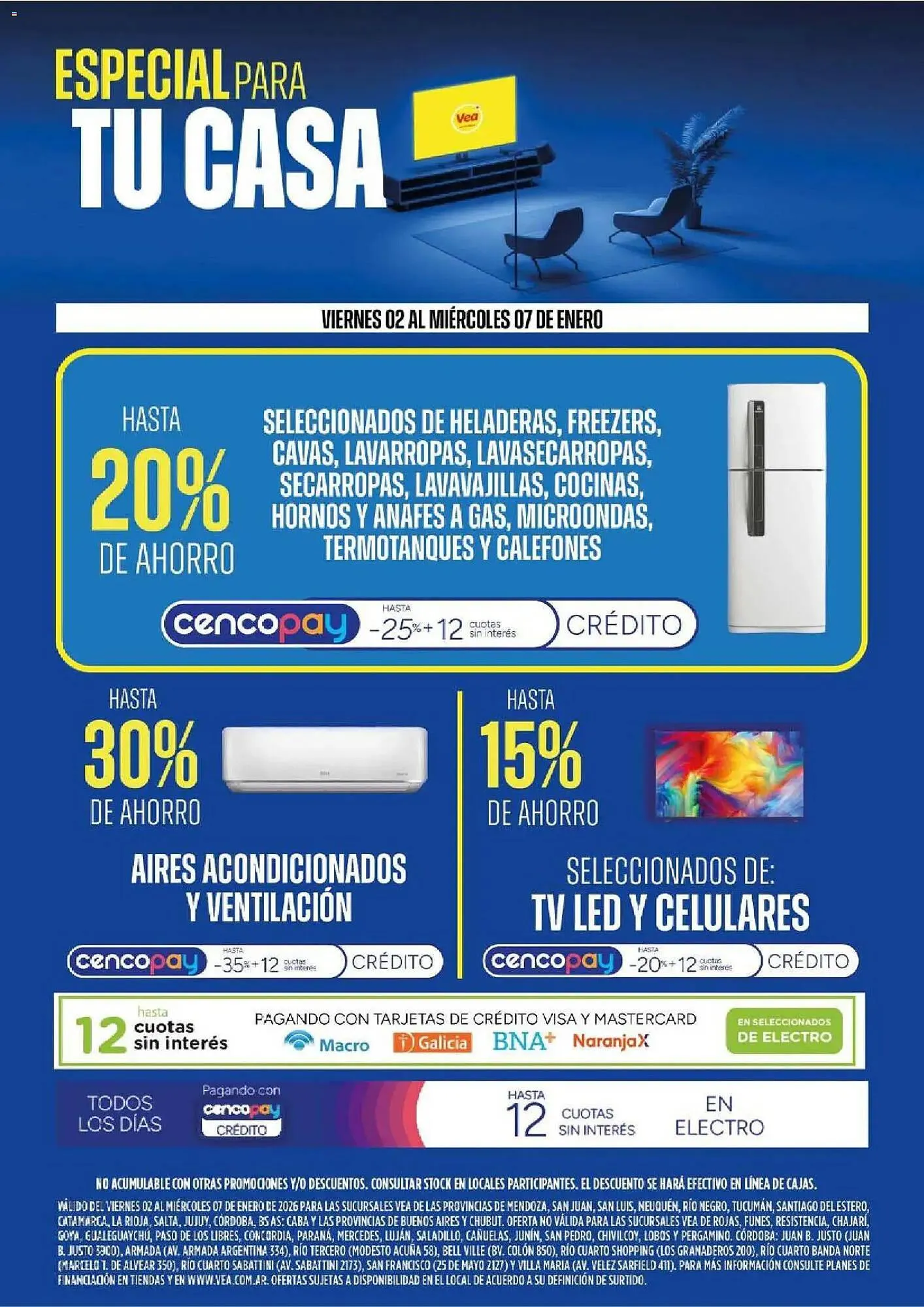 Ofertas de Catálogo Supermercados Vea 2 de enero al 7 de enero 2026 - Página 1 del catálogo