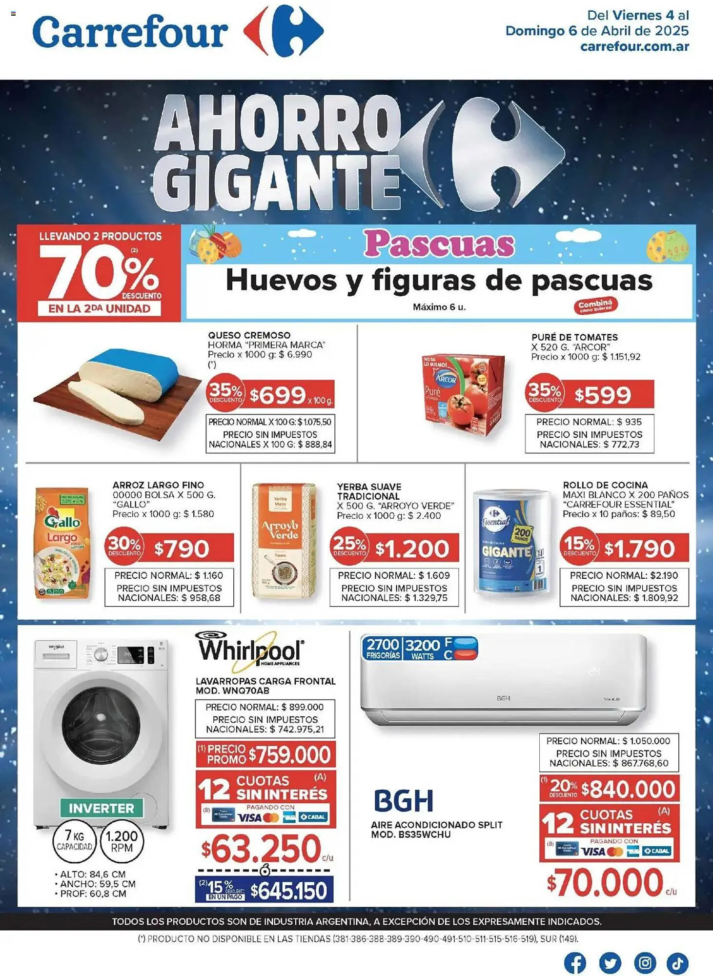 Ofertas de Catálogo Carrefour 4 de abril al 6 de abril 2025 - Página 1 del catálogo
