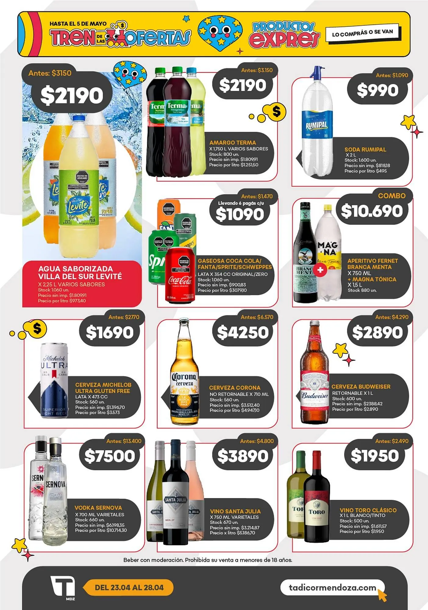 Ofertas de Catálogo Supermercados Tadicor 22 de abril al 28 de abril 2026 - Página 4 del catálogo