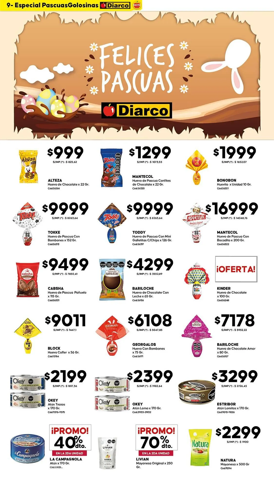 Ofertas de Catálogo Diarco 30 de marzo al 3 de abril 2026 - Página 9 del catálogo