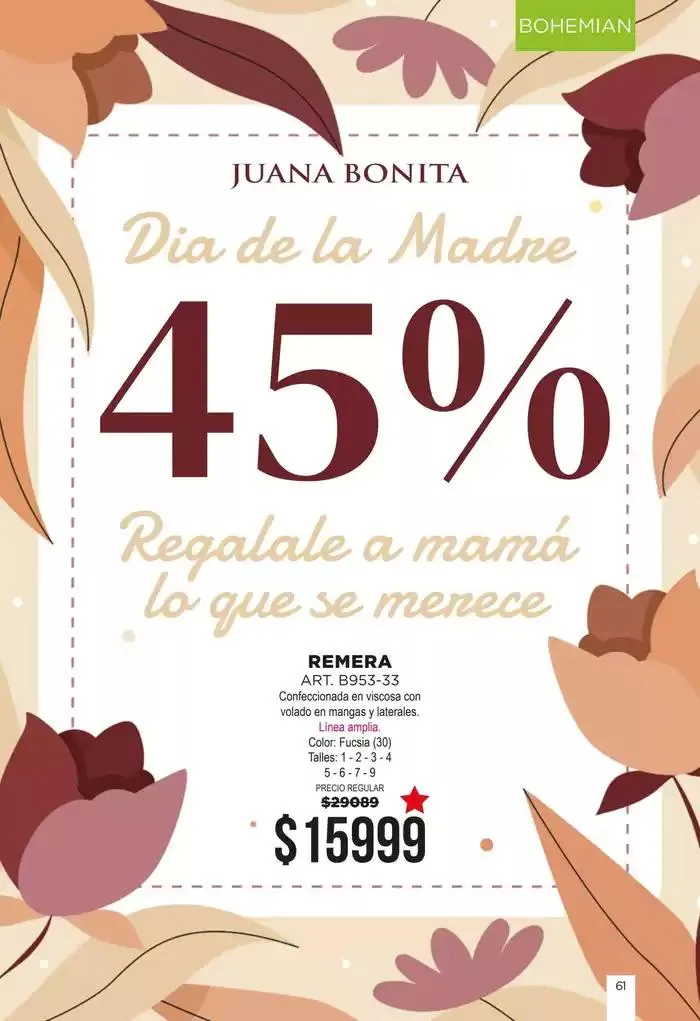 Ofertas de Juana Bonita Catálogo 1024 & 1124 1 de octubre al 15 de octubre 2024 - Página 133 del catálogo
