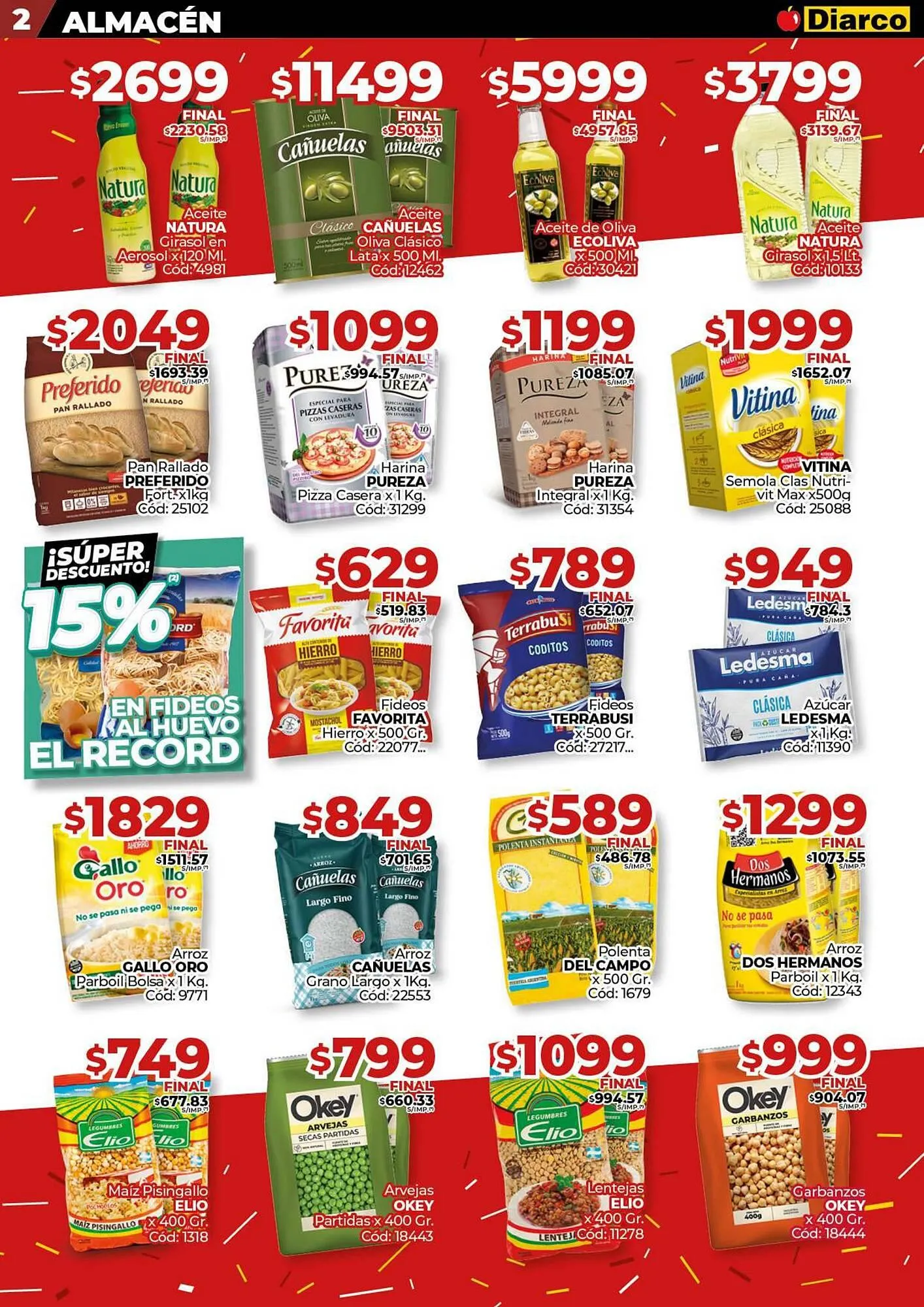 Ofertas de Catálogo Diarco 25 de agosto al 30 de agosto 2025 - Página 2 del catálogo