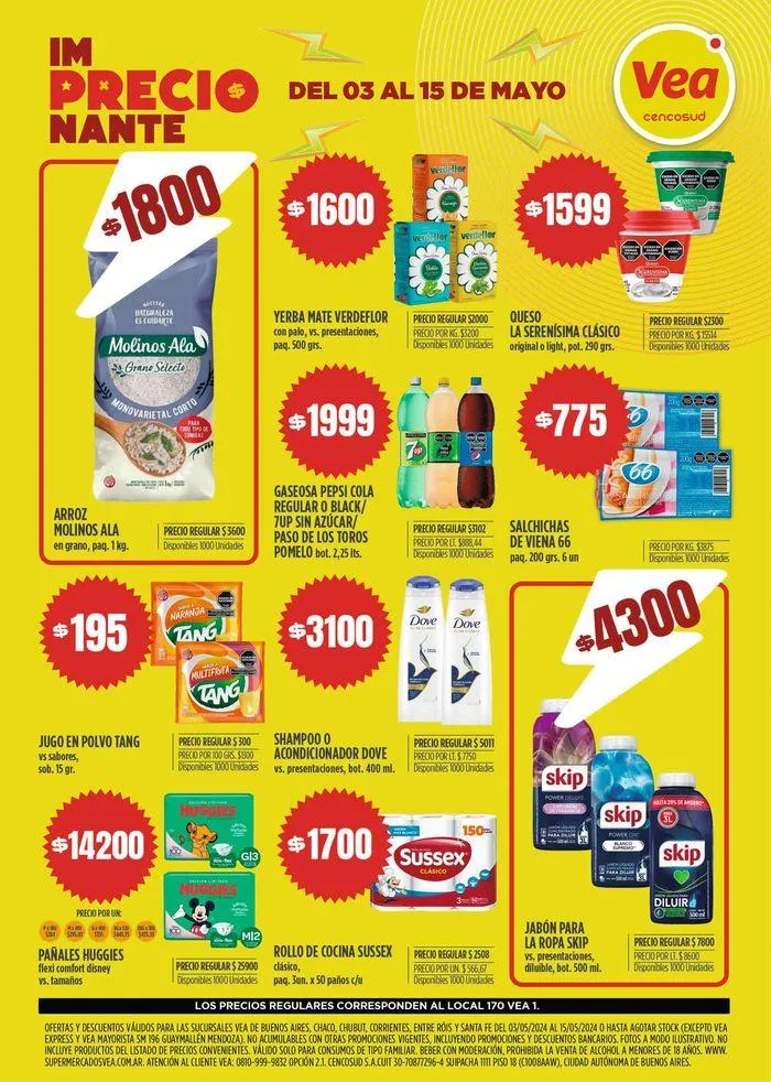 Ofertas de Ofertas Vea BS AS 7 de mayo al 15 de mayo 2024 - Página 1 del catálogo