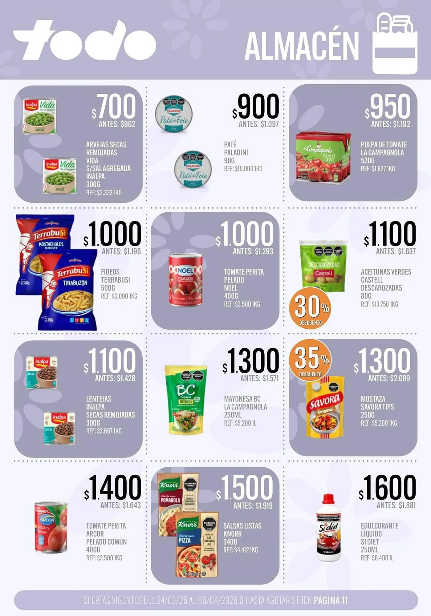 Ofertas de Catálogo Supermercados Todo 24 de marzo al 6 de abril 2026 - Página 11 del catálogo
