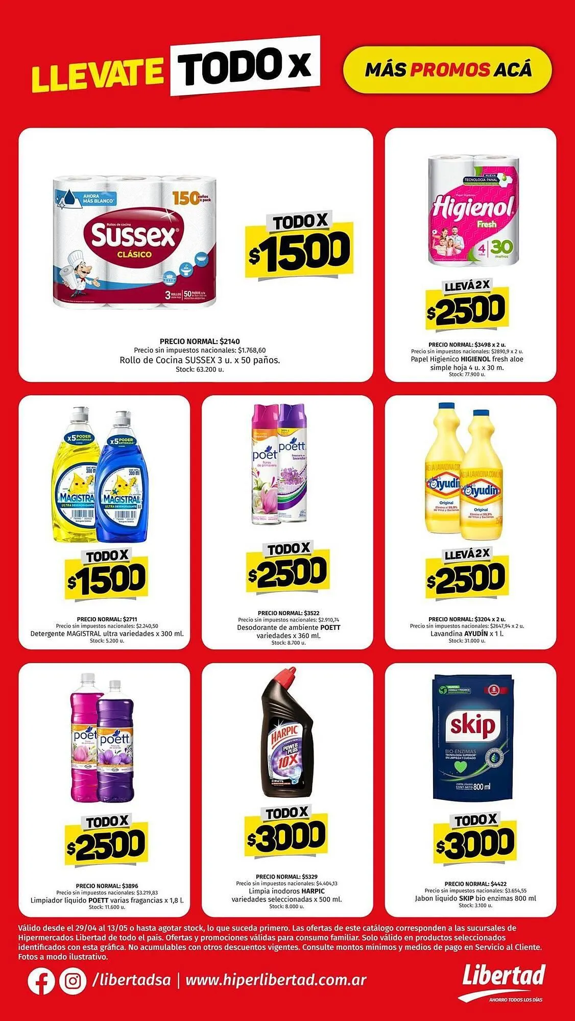 Ofertas de Catálogo Hipermercado Libertad 4 de mayo al 13 de mayo 2026 - Página 7 del catálogo