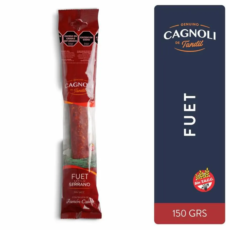 Salame Tipo Fuet Serrano Cagnoli x 150 g.
