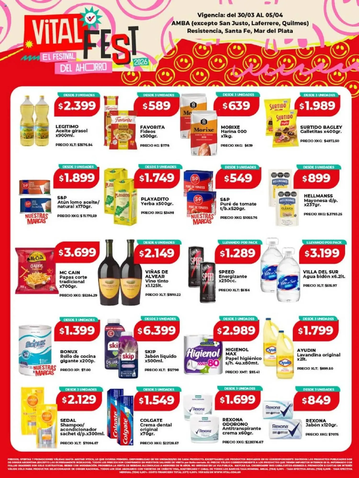 Ofertas de Catálogo Supermayorista Vital 30 de marzo al 5 de abril 2026 - Página 1 del catálogo