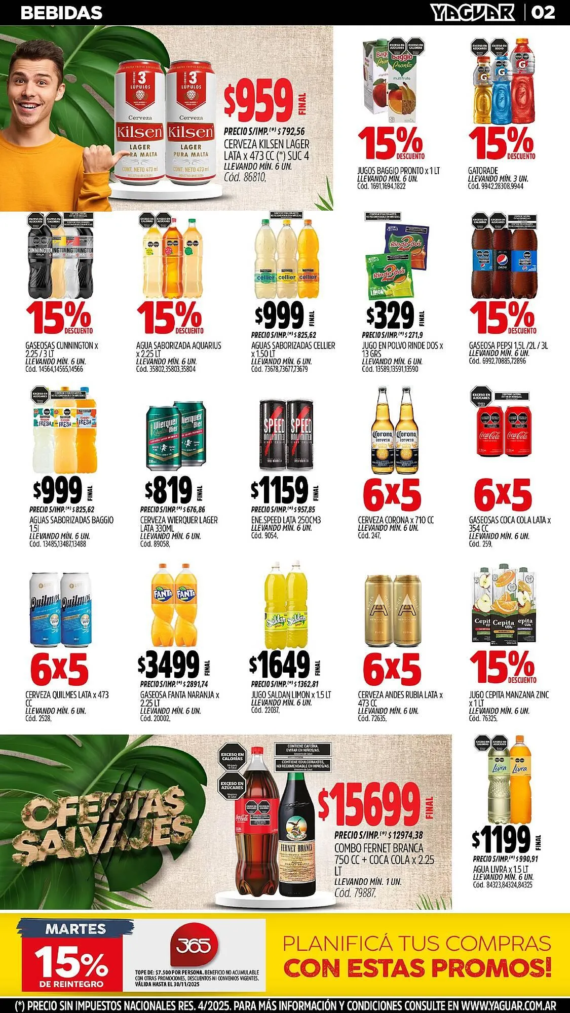 Ofertas de Catálogo Supermercados Yaguar 3 de noviembre al 10 de noviembre 2025 - Página 2 del catálogo