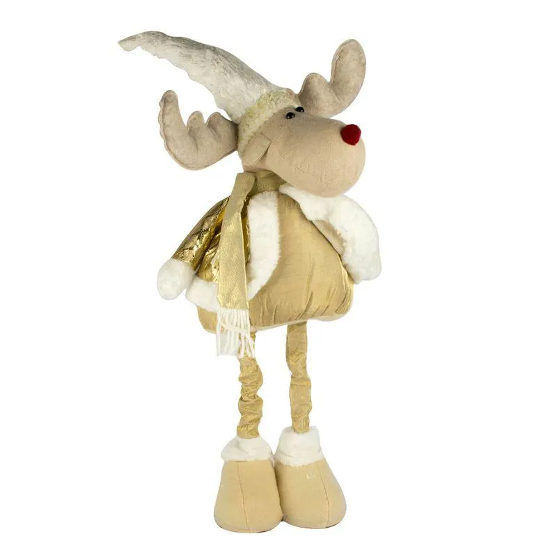 Adorno Navideño Santa dorado 75cm