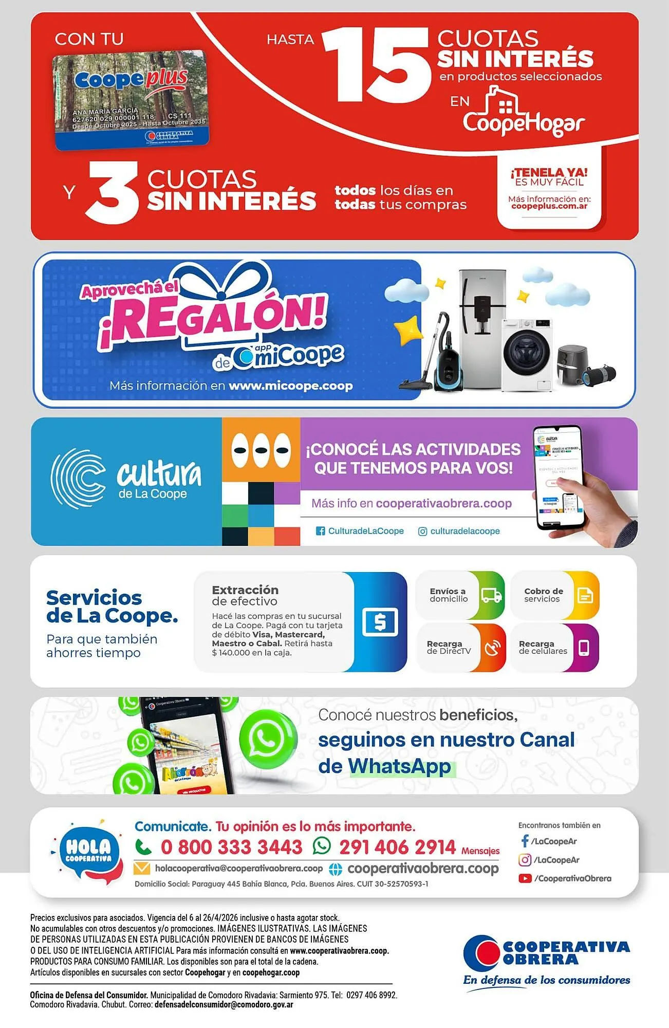 Ofertas de Catálogo Cooperativa Obrera 6 de abril al 26 de abril 2026 - Página 15 del catálogo