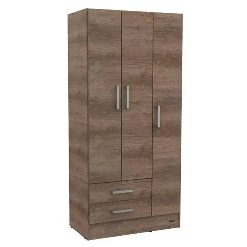 Placard 3 puertas melamina Dakar Nebraska gris Mosconi