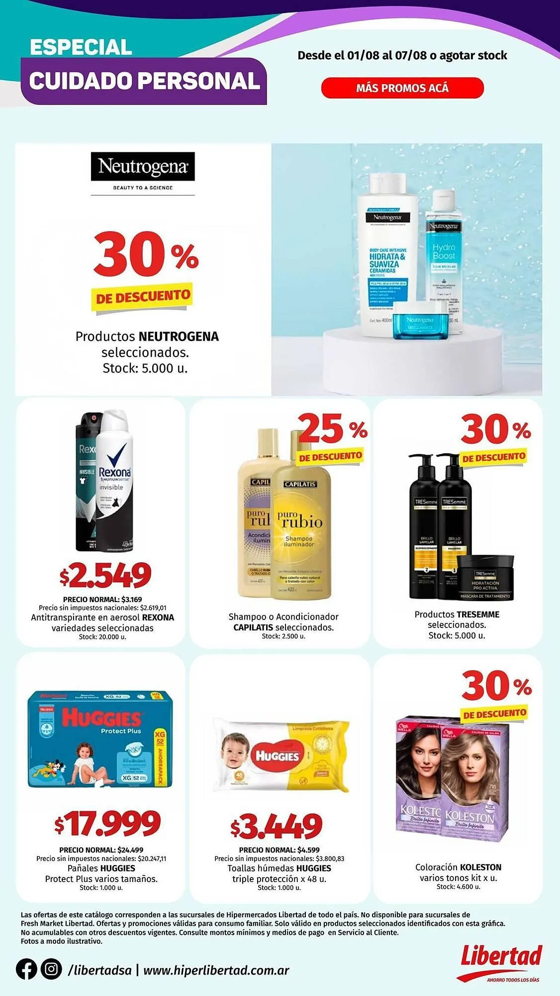 Ofertas de Catálogo Hipermercado Libertad 1 de agosto al 7 de agosto 2025 - Página 1 del catálogo