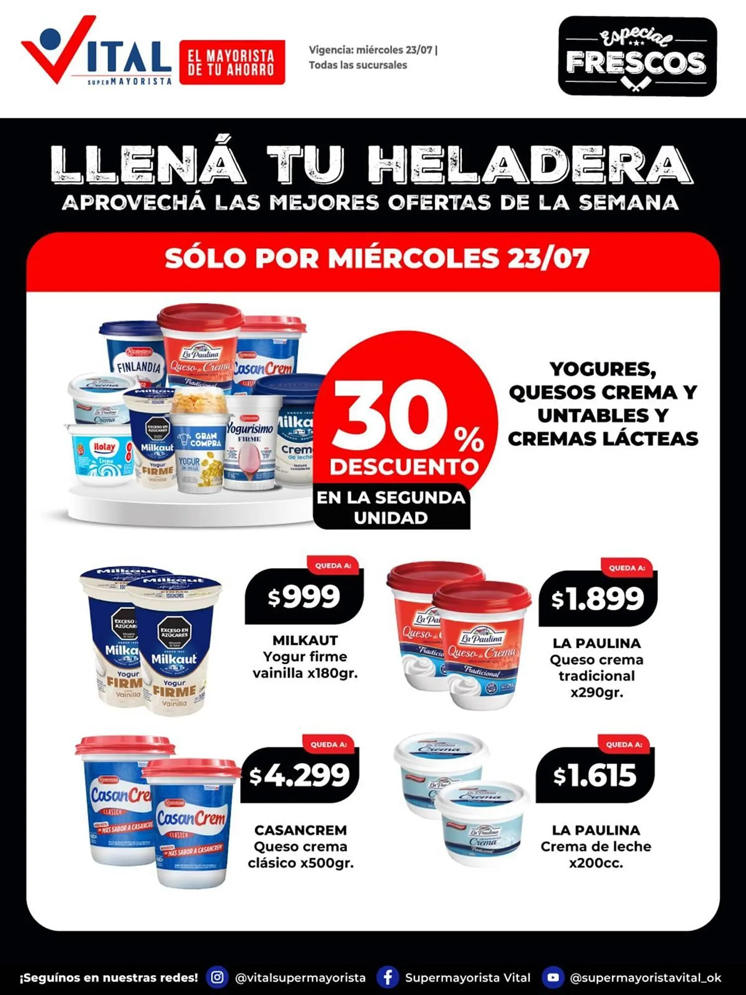 Ofertas de Catálogo Supermayorista Vital 22 de julio al 27 de julio 2025 - Página 1 del catálogo