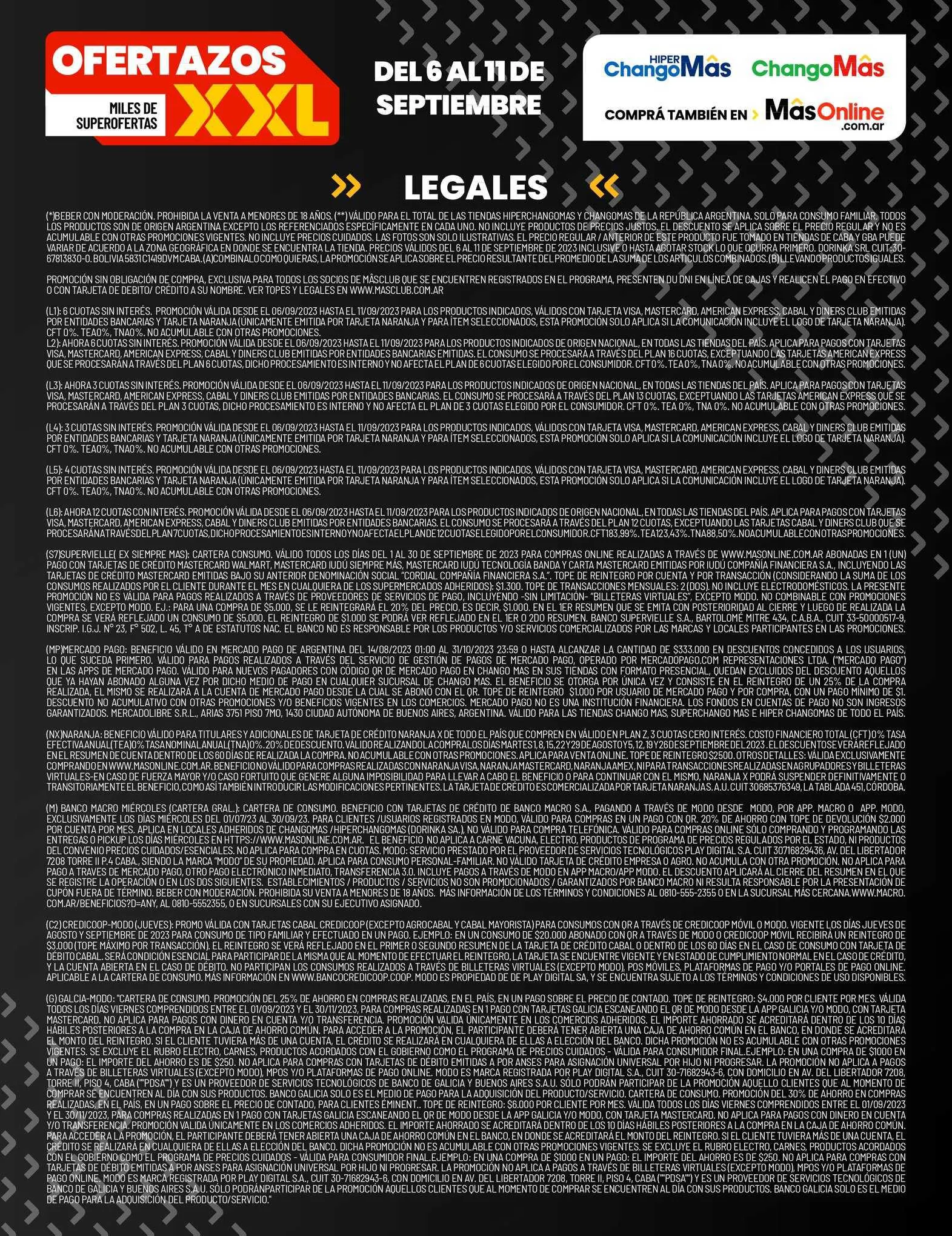 Ofertas de Catálogo Changomas 21 de agosto al 6 de septiembre 2023 - Página 22 del catálogo