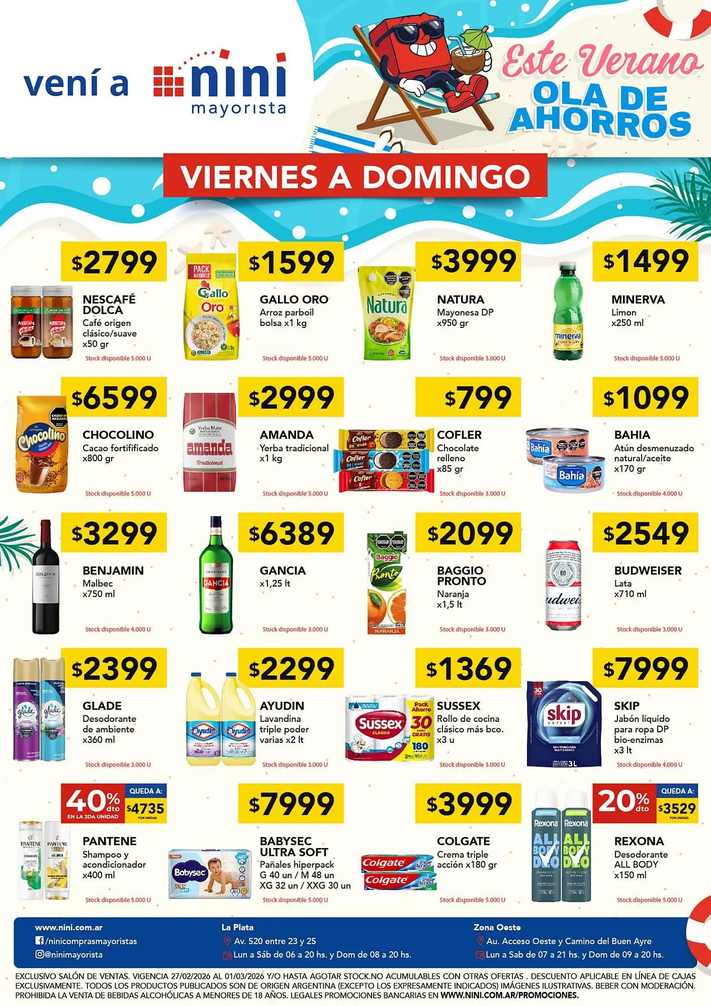 Ofertas de Catálogo Nini Mayorista 27 de febrero al 1 de marzo 2026 - Página 1 del catálogo