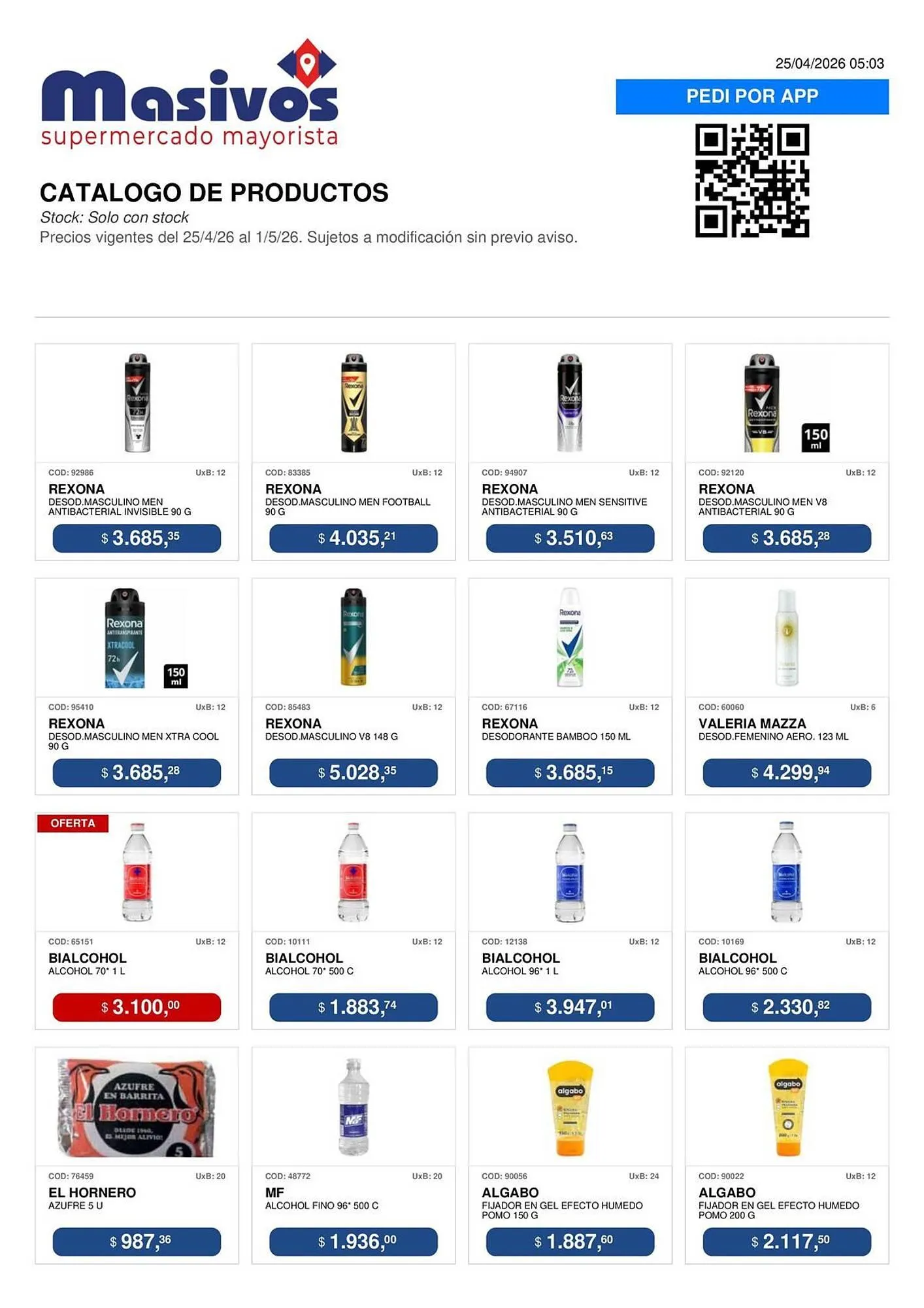 Ofertas de Catálogo Masivos 25 de abril al 1 de mayo 2026 - Página 110 del catálogo