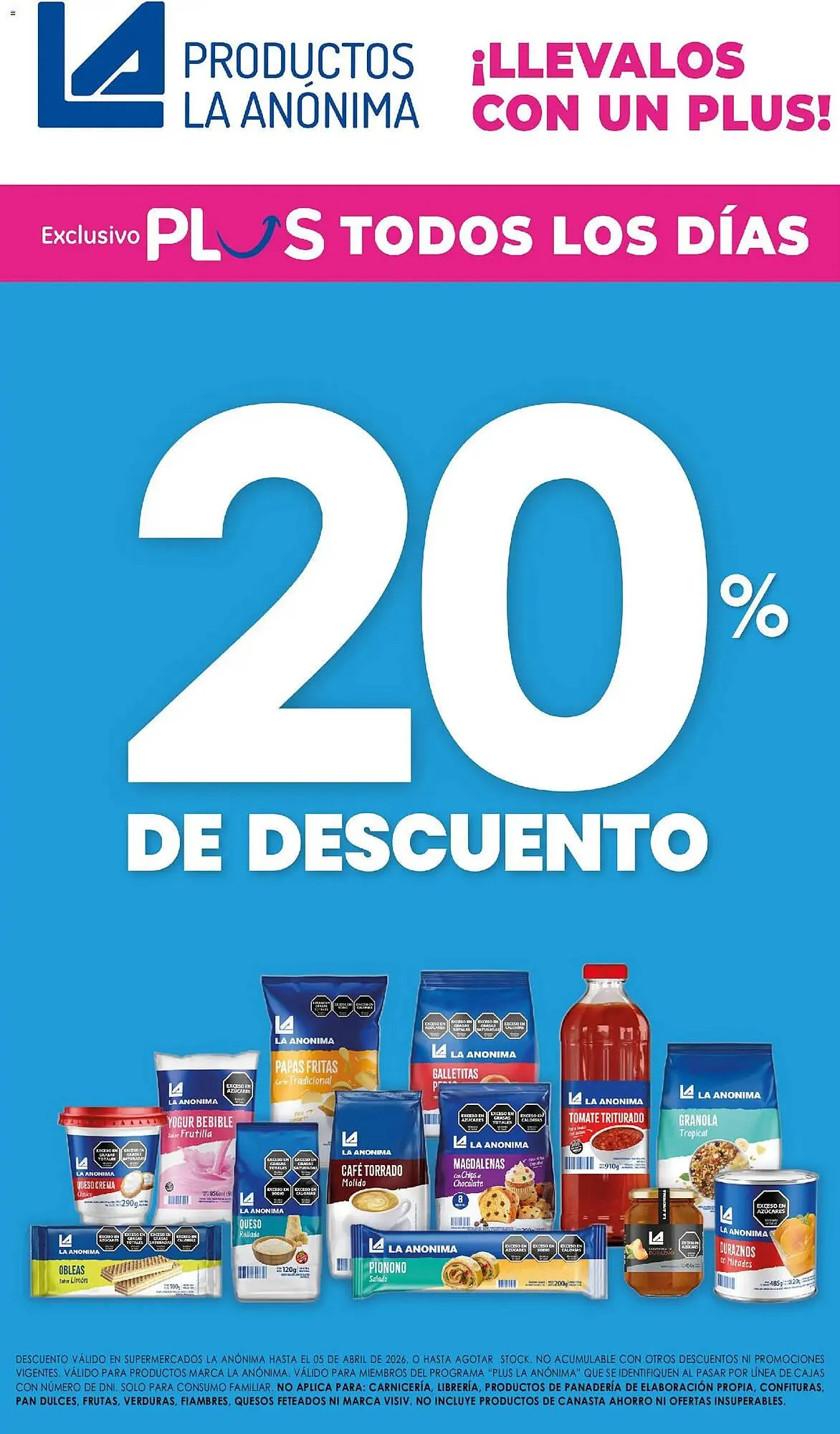 Ofertas de Catálogo La Anonima 26 de marzo al 5 de abril 2026 - Página 32 del catálogo