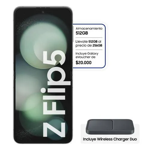 Celular Samsung Galaxy Z Flip5 8/512GB menta
