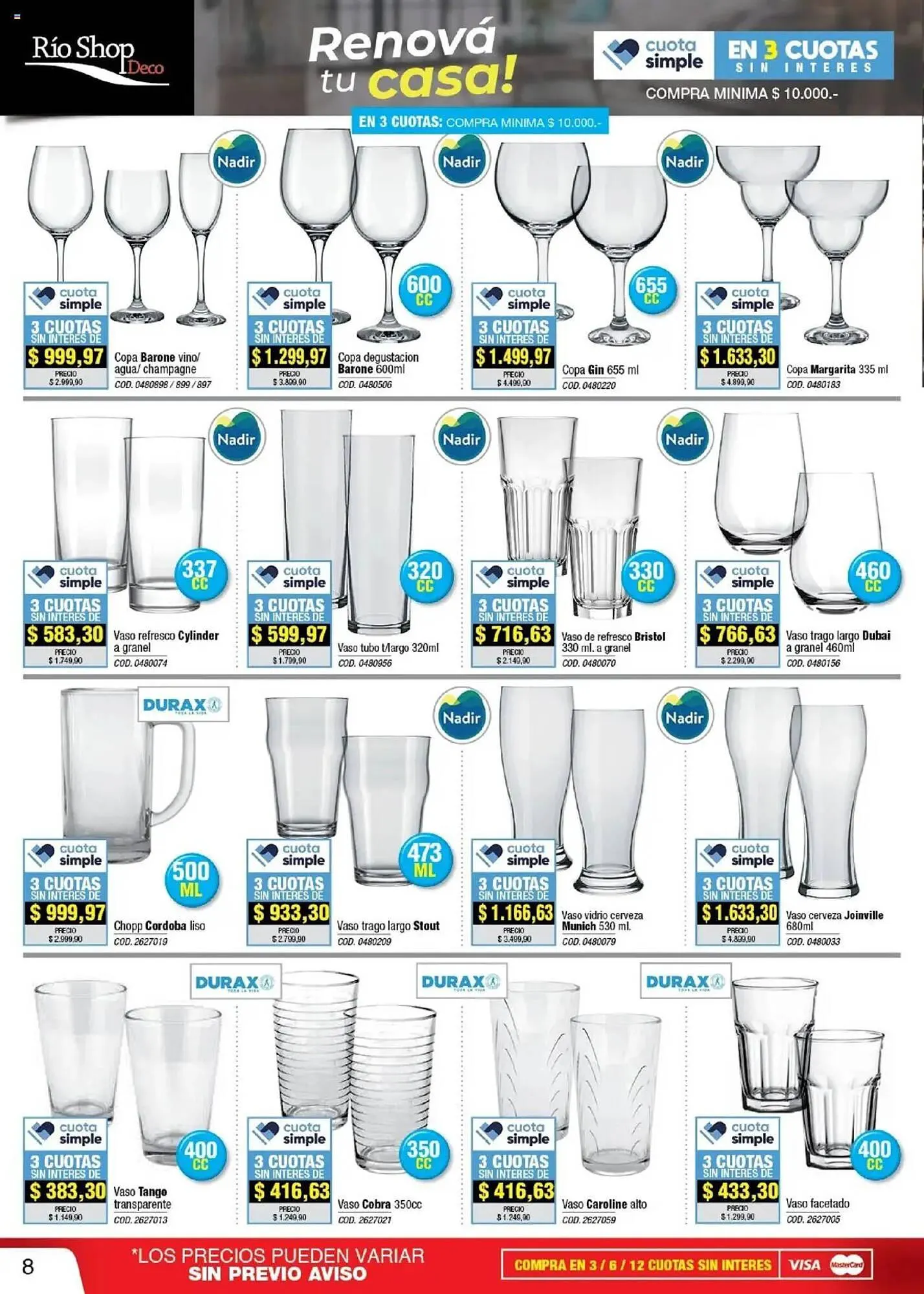 Ofertas de Catálogo Rio Shop Deco 20 de marzo al 30 de abril 2025 - Página 8 del catálogo