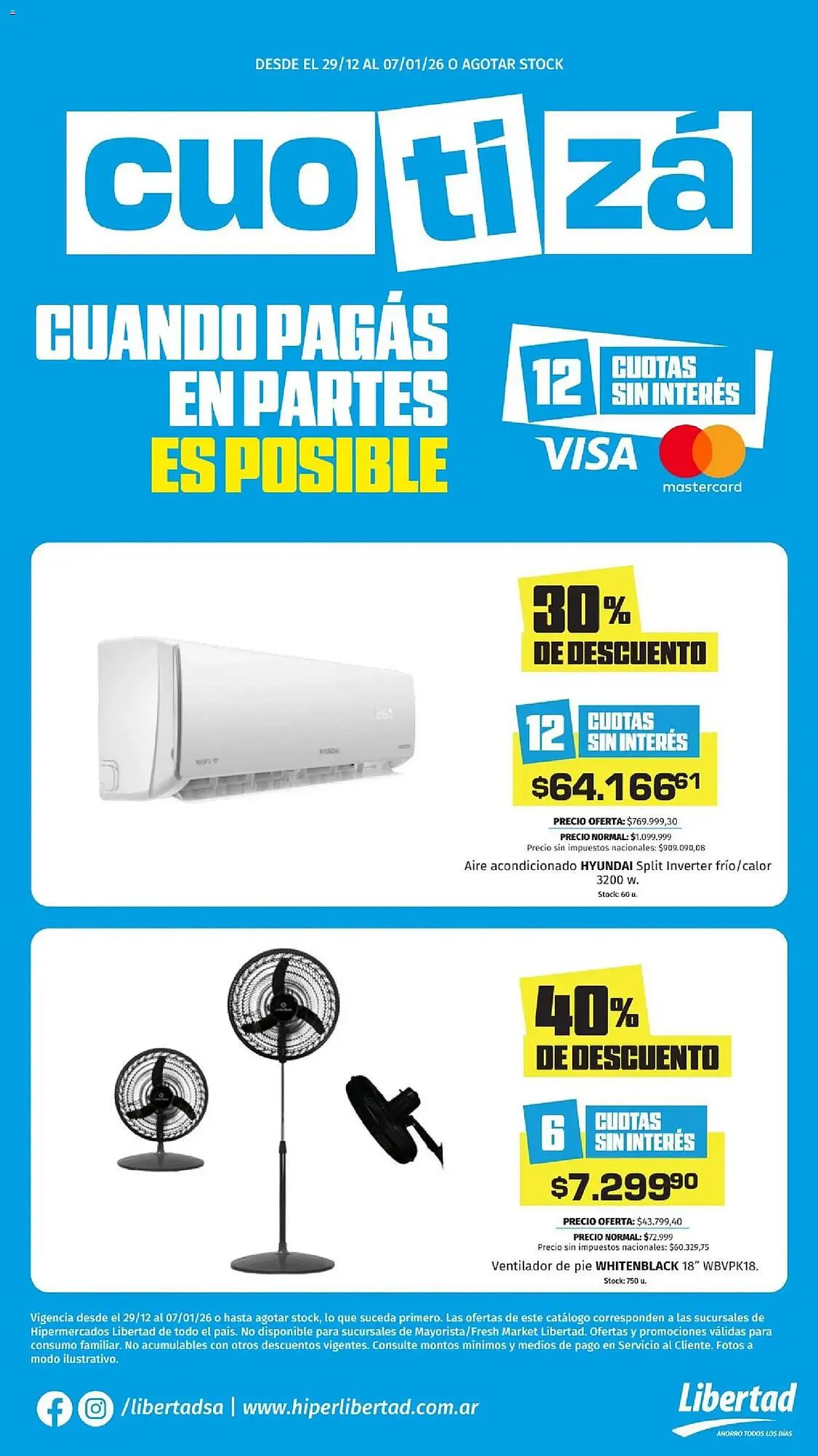 Ofertas de Catálogo Hipermercado Libertad 29 de diciembre al 7 de enero 2026 - Página 1 del catálogo