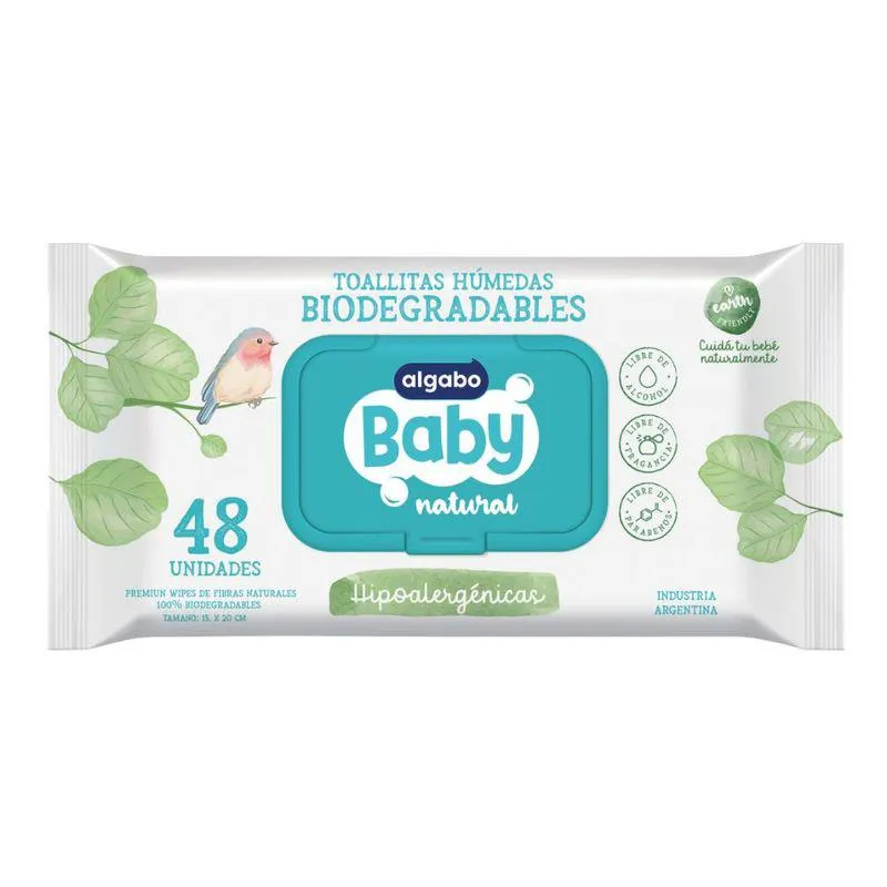Toallitas Húmedas Algabo Baby 48 Ud.