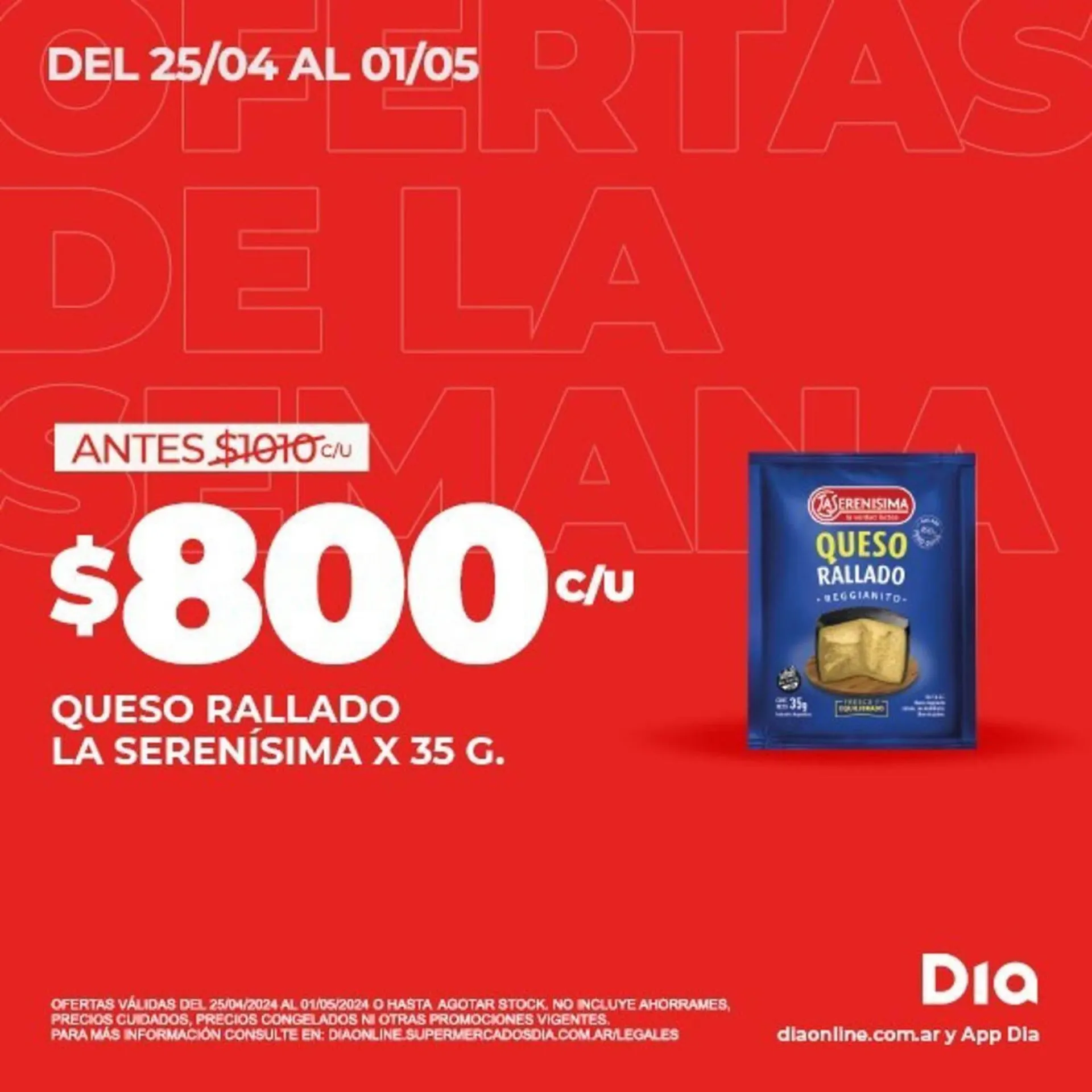 Ofertas de Catálogo Supermercados DIA 26 de abril al 1 de mayo 2024 - Página 1 del catálogo