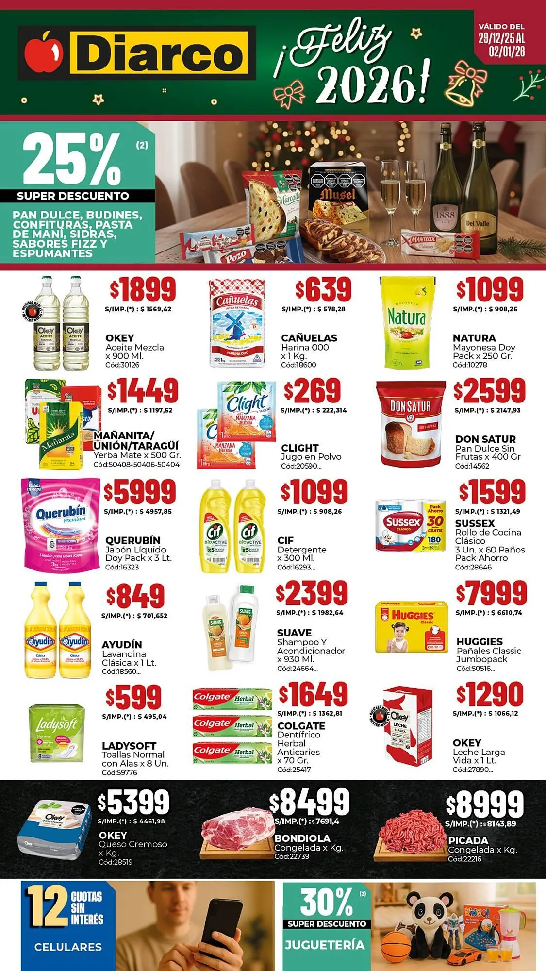 Ofertas de Catálogo Diarco 29 de diciembre al 2 de enero 2026 - Página 1 del catálogo