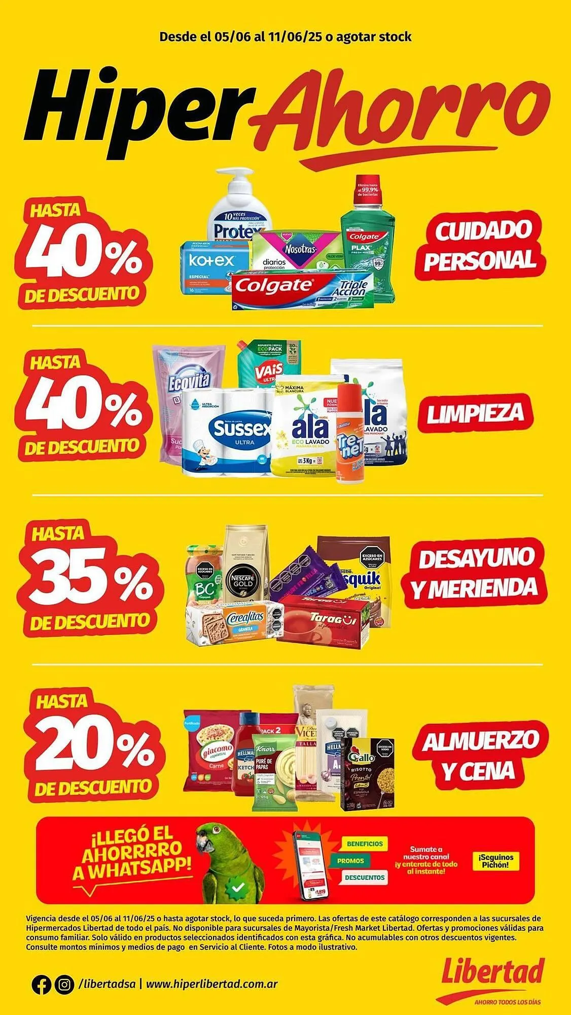 Ofertas de Catálogo Hipermercado Libertad 5 de junio al 11 de junio 2025 - Página 1 del catálogo