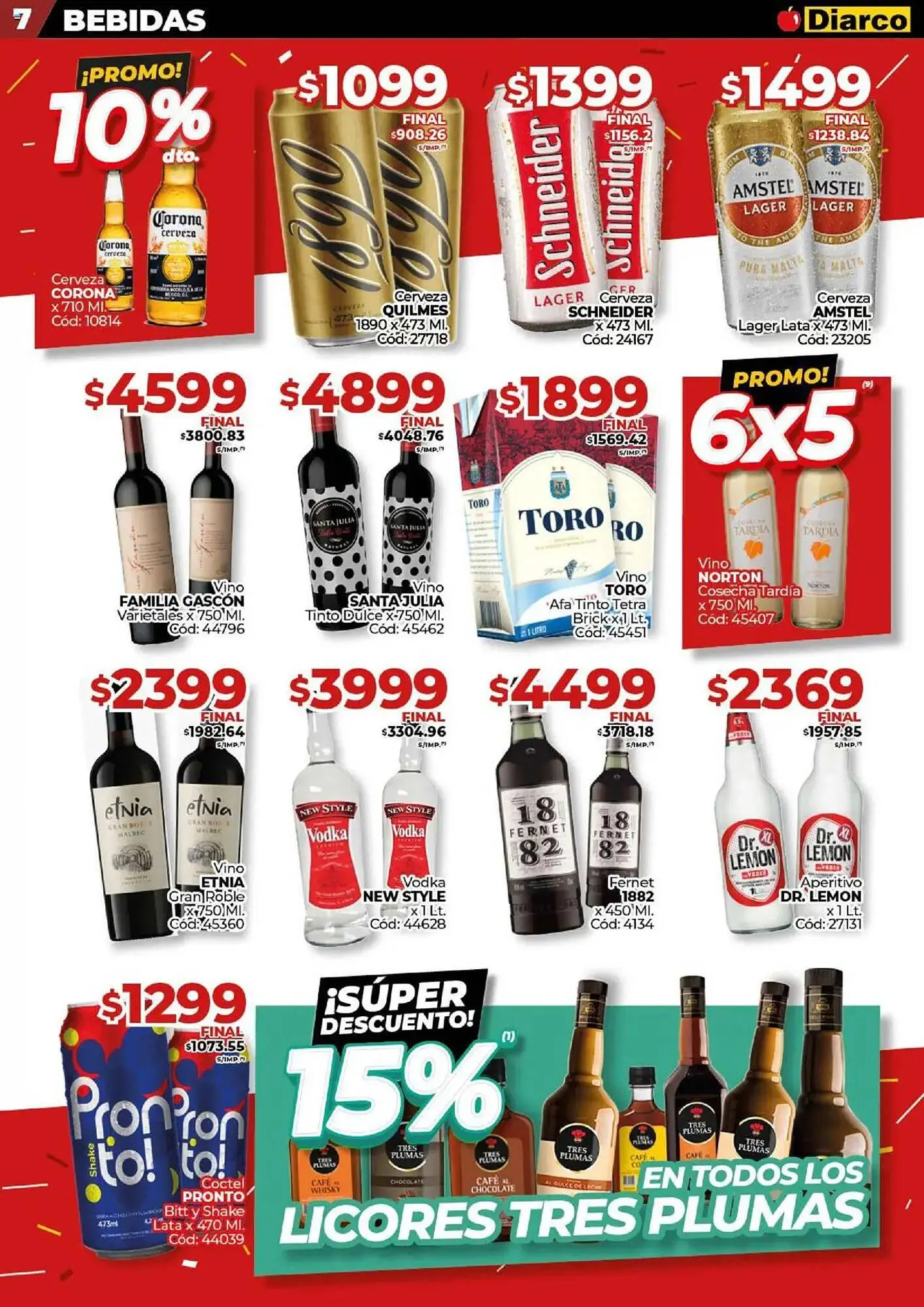 Ofertas de Catálogo Diarco 21 de julio al 26 de julio 2025 - Página 7 del catálogo