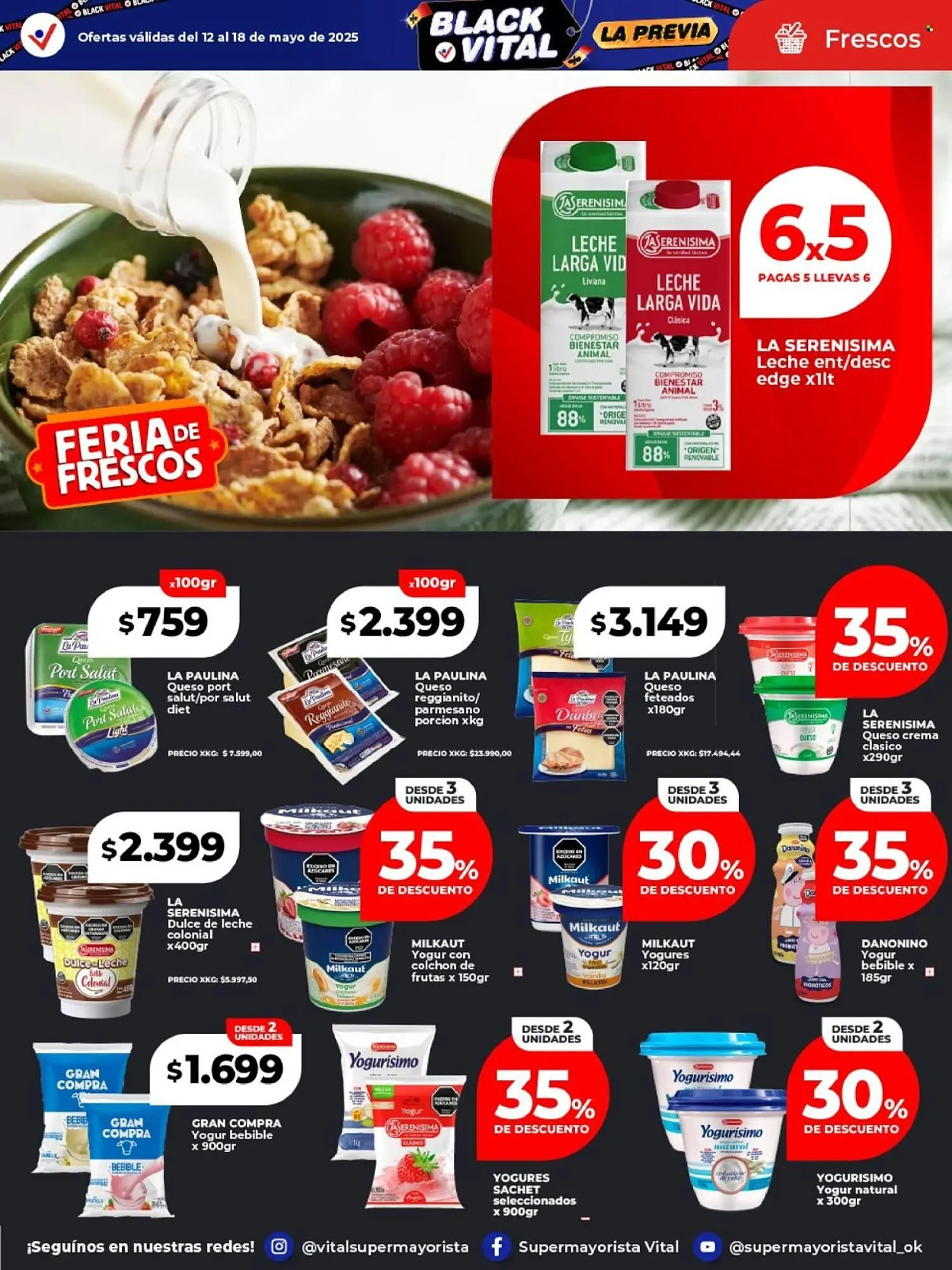 Ofertas de Catálogo Supermayorista Vital 12 de mayo al 18 de mayo 2025 - Página 16 del catálogo