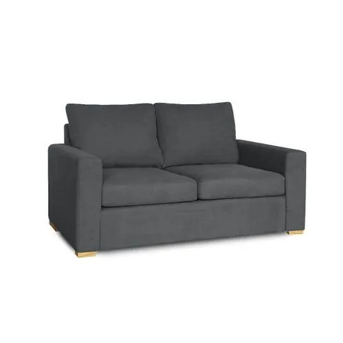 Sillón Cubik 2 cuerpos 1.50m en Pana antimanchas gris oscuro Full Confort