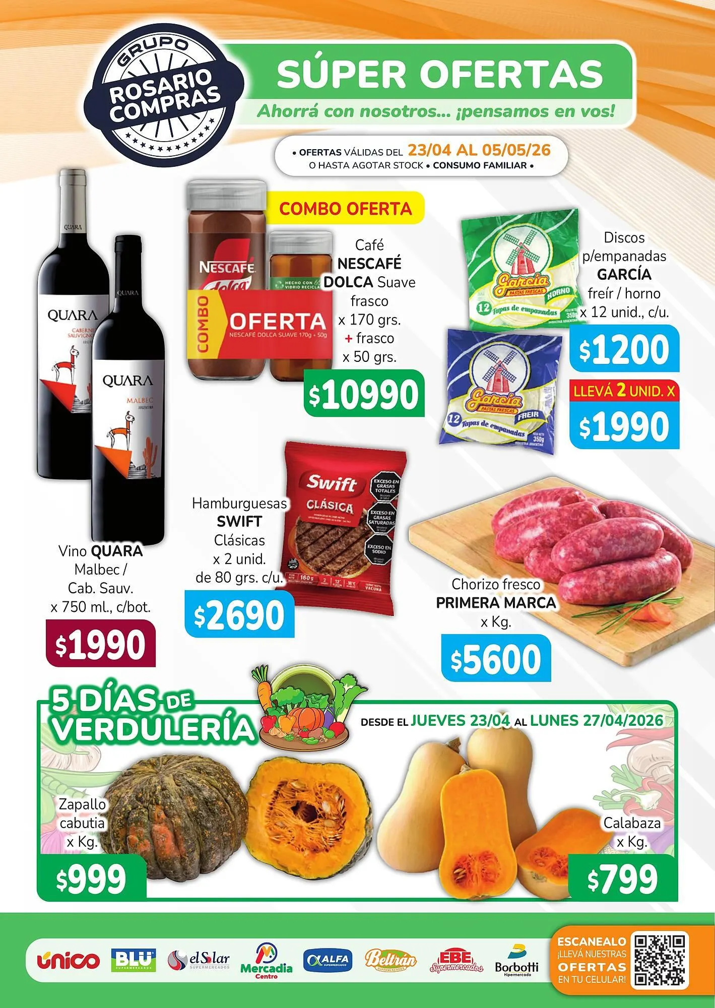 Ofertas de Catálogo Unico Supermercados 24 de abril al 5 de mayo 2026 - Página 1 del catálogo
