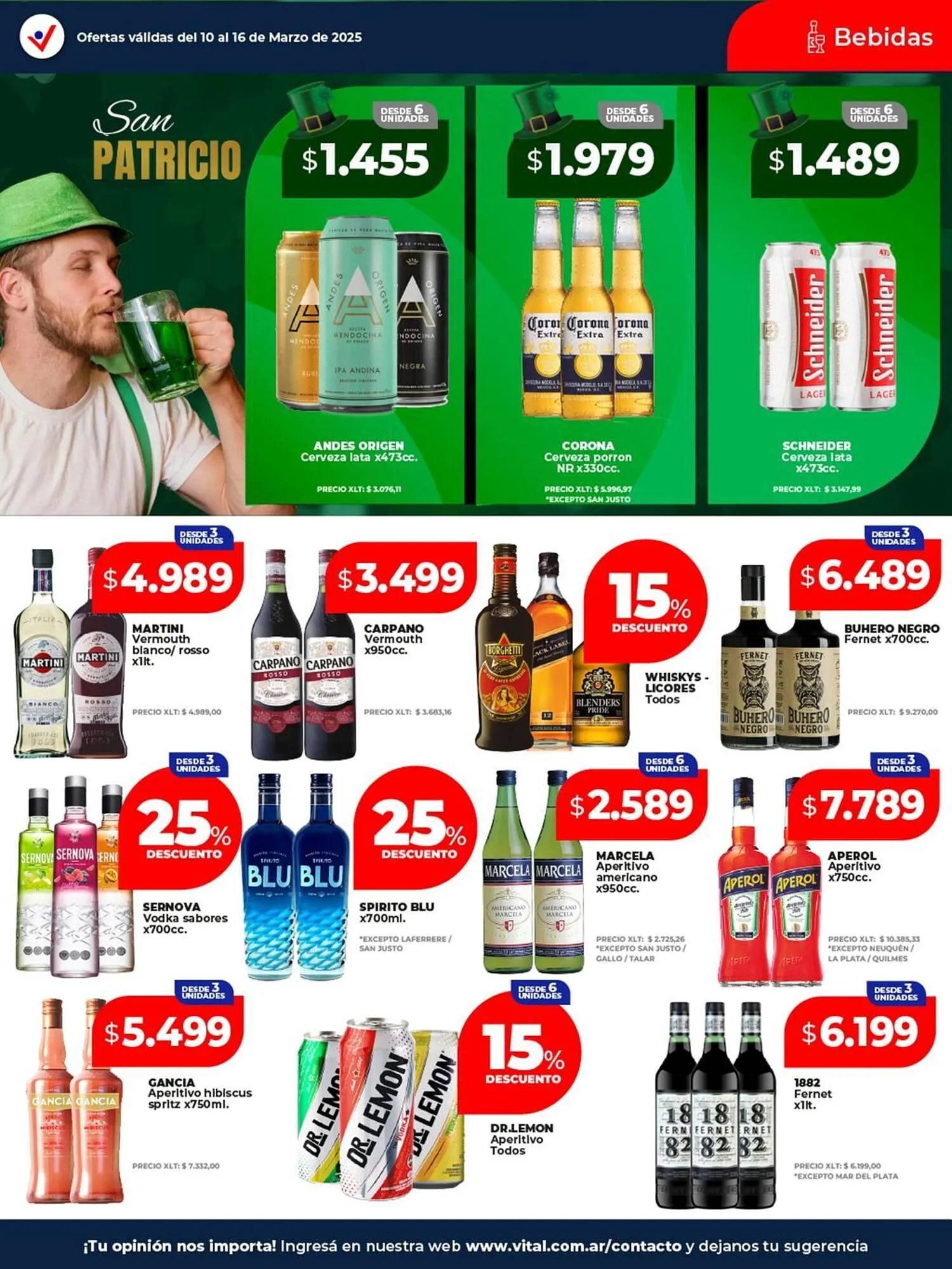 Ofertas de Catálogo Supermayorista Vital 10 de marzo al 16 de marzo 2025 - Página 14 del catálogo