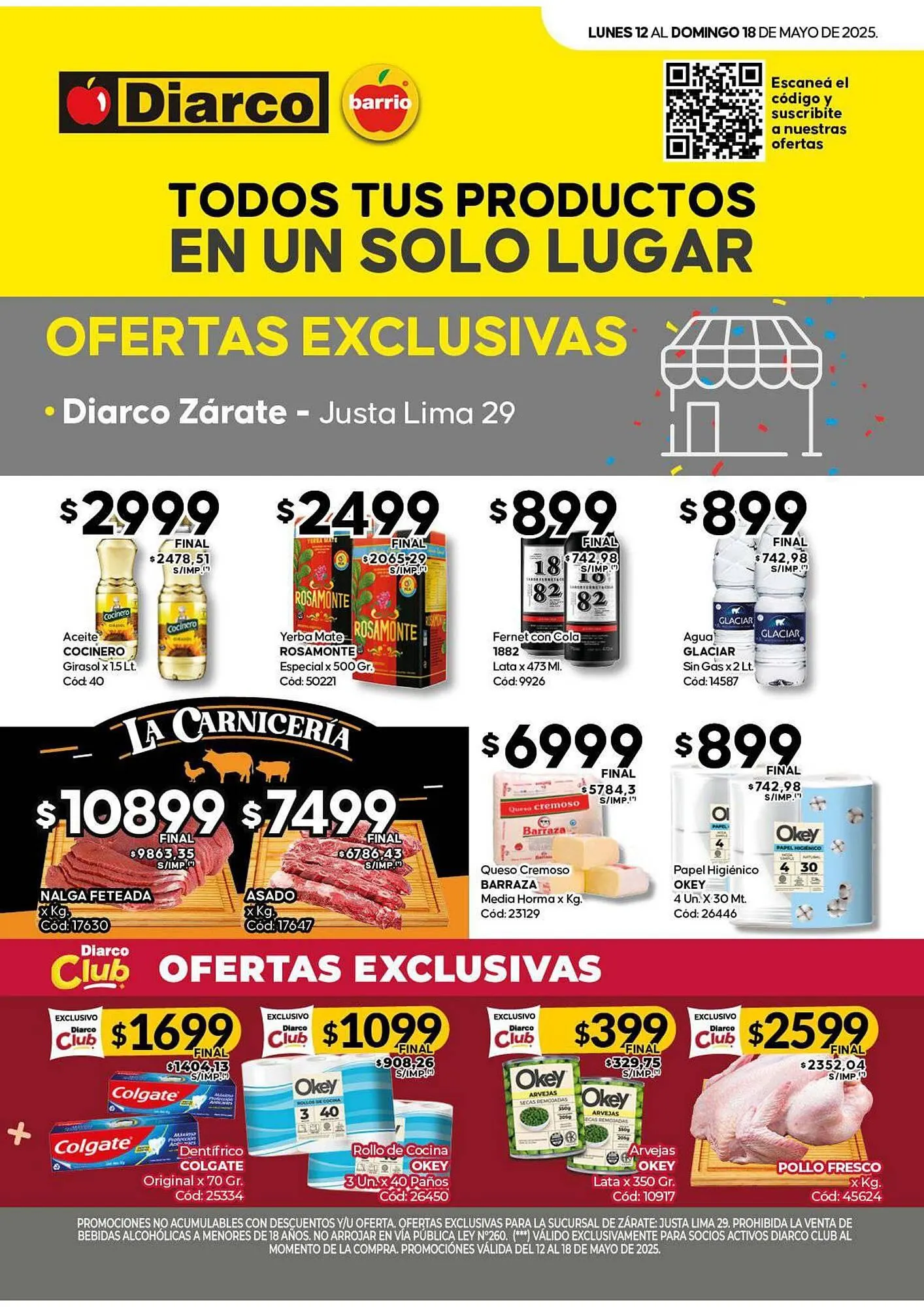 Ofertas de Catálogo Diarco 12 de mayo al 18 de mayo 2025 - Página 1 del catálogo