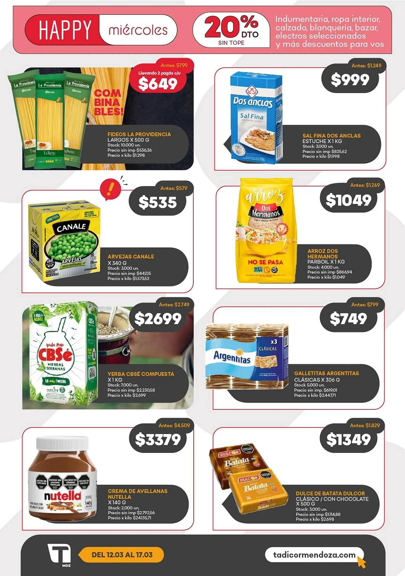 Ofertas de Catálogo Supermercados Tadicor 11 de marzo al 18 de marzo 2026 - Página 13 del catálogo