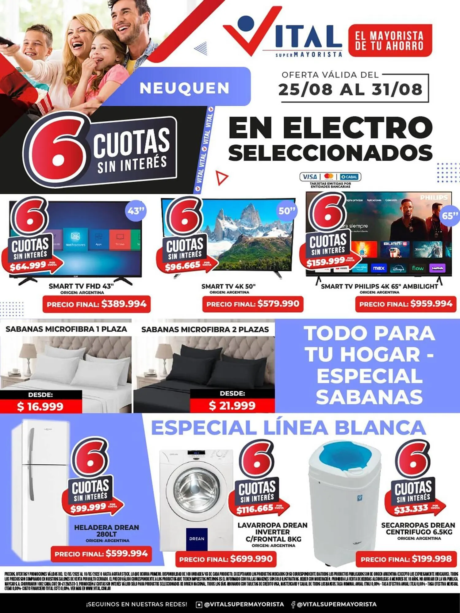 Ofertas de Catálogo Supermayorista Vital 25 de agosto al 31 de agosto 2025 - Página 1 del catálogo