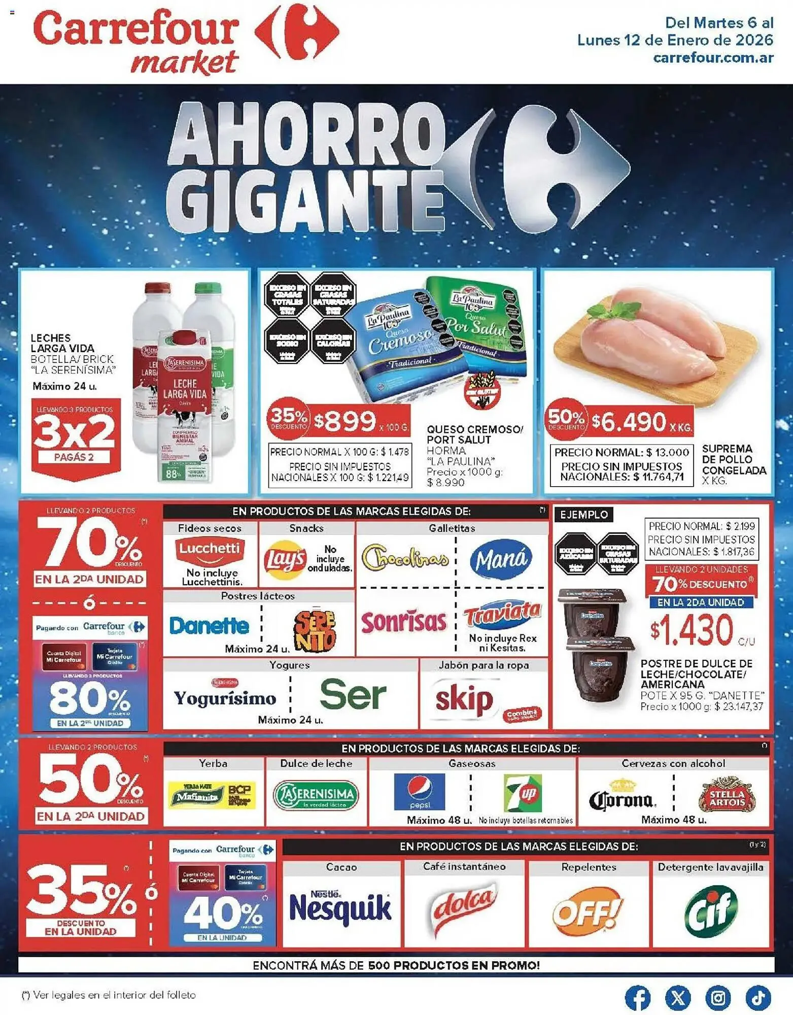Ofertas de Folleto Carrefour Market 6 de enero al 12 de enero 2026 - Página 1 del catálogo