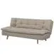 Futón Elgin 3 cuerpos 2 plazas beige