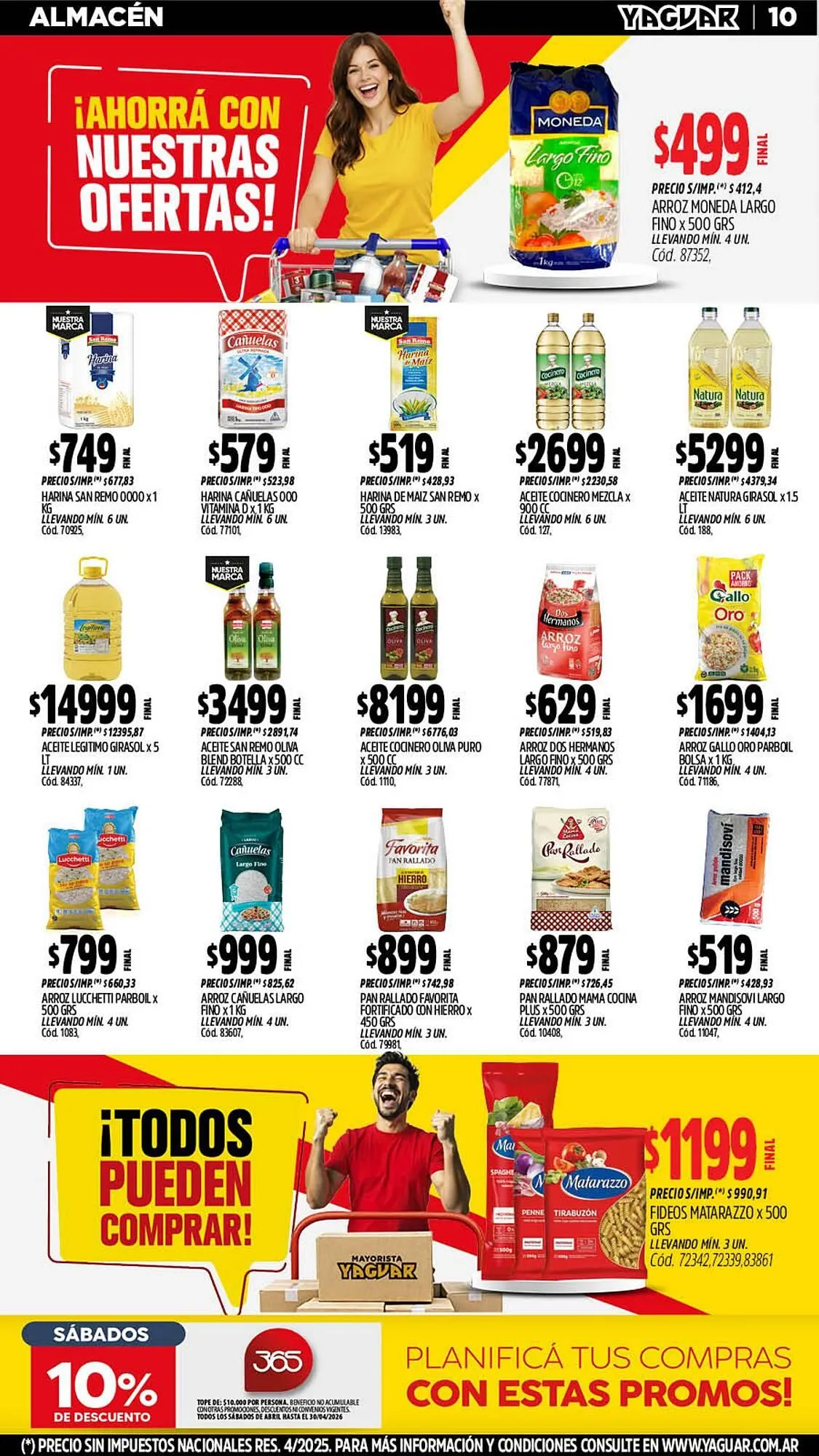 Ofertas de Catálogo Supermercados Yaguar 11 de mayo al 17 de mayo 2026 - Página 10 del catálogo