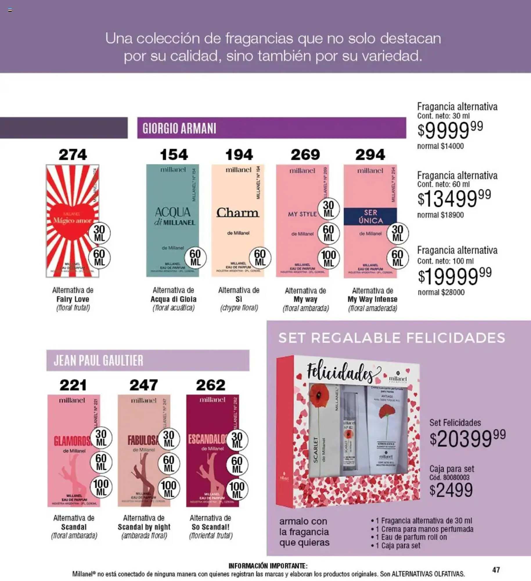 Ofertas de Catálogo Millanel Cosmética 21 de julio al 18 de agosto 2025 - Página 47 del catálogo