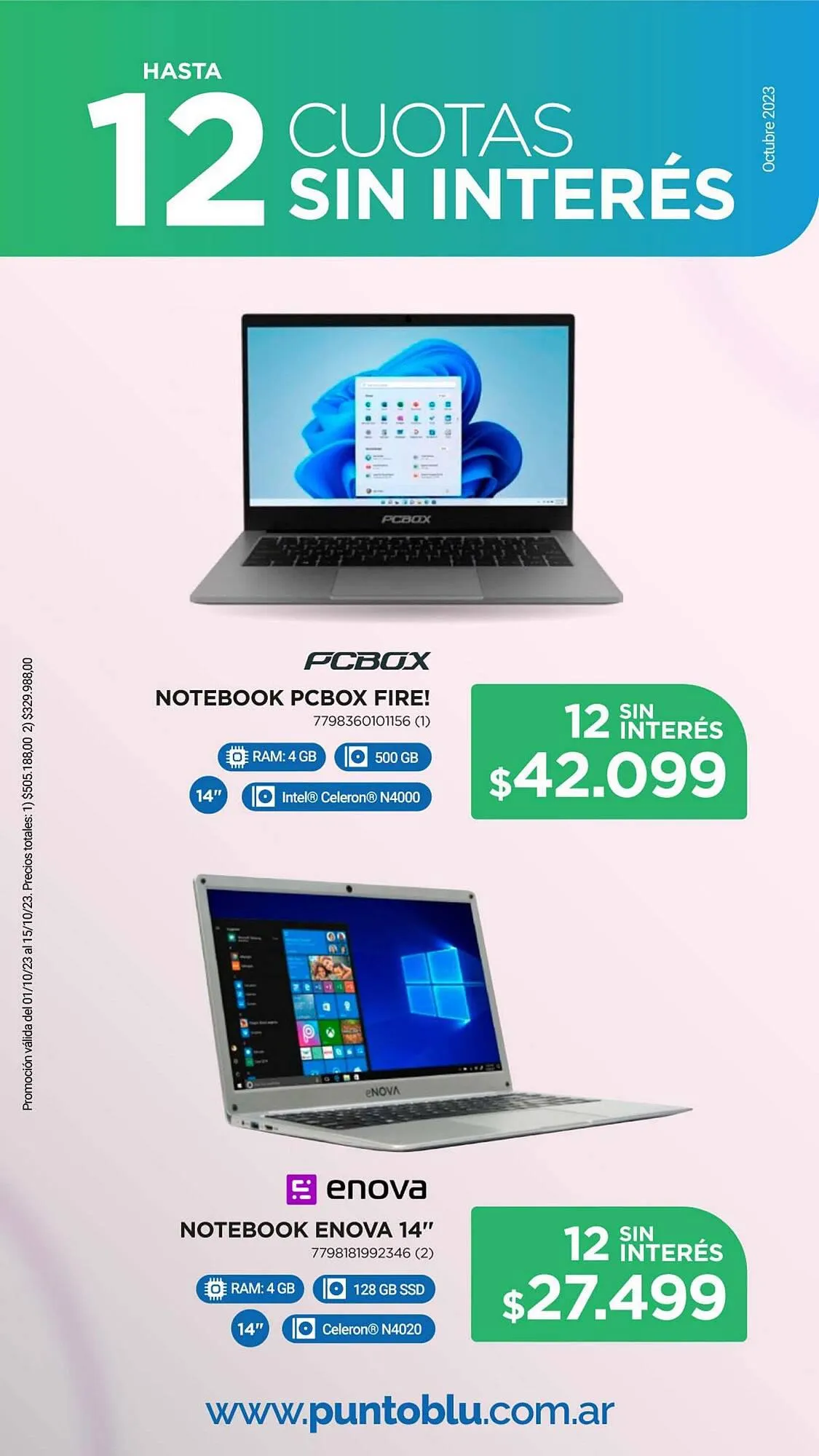 Ofertas de Catálogo Punto Blu 2 de octubre al 15 de octubre 2023 - Página 25 del catálogo