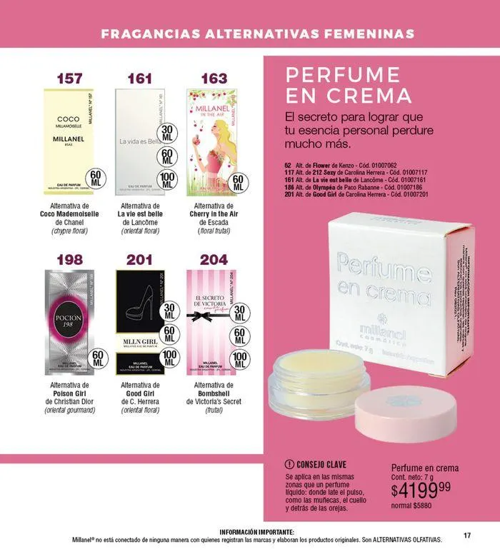 Ofertas de Catálogo Millanel Cosmética C10 26 de agosto al 22 de septiembre 2024 - Página 17 del catálogo